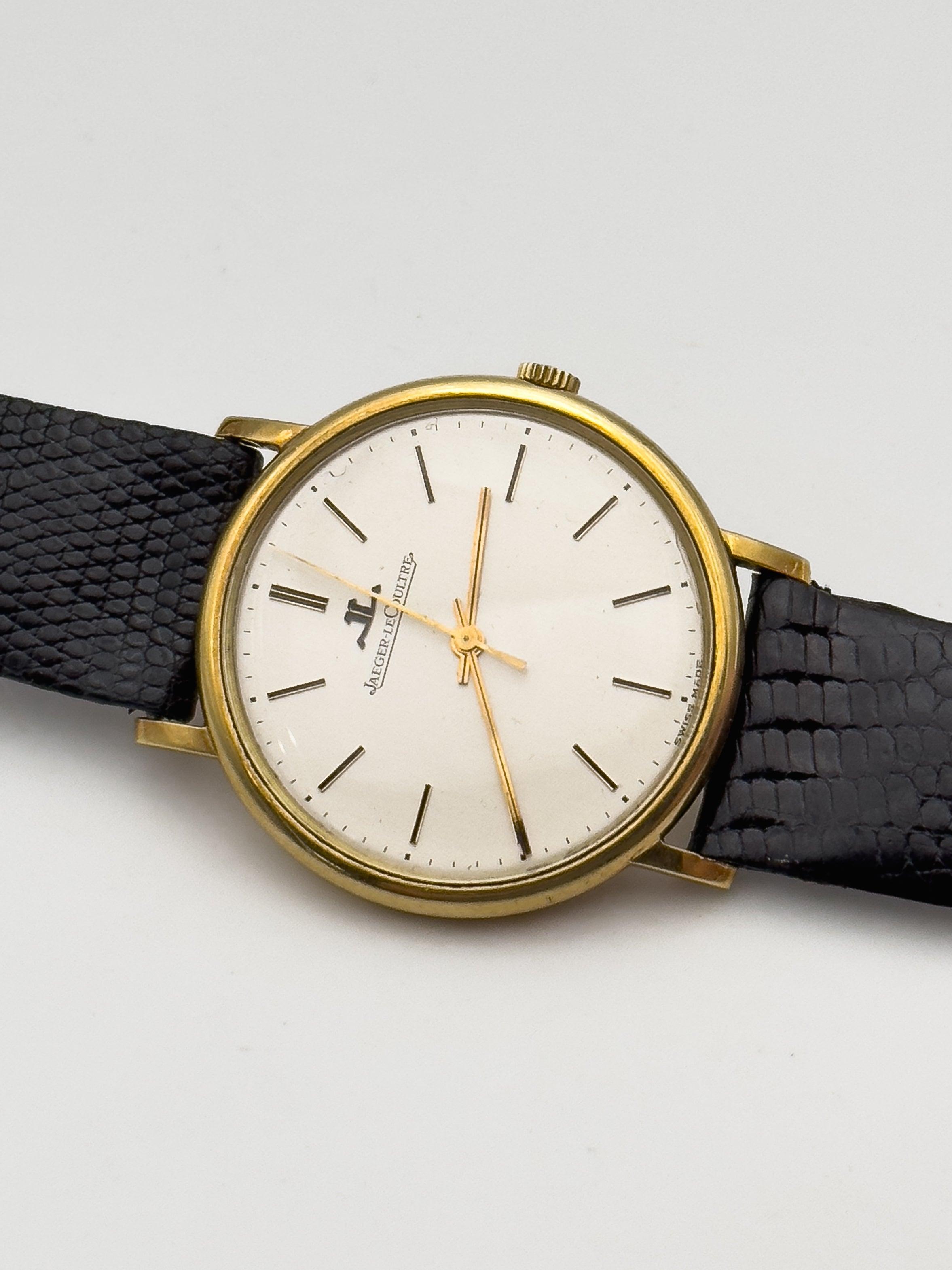 Jaeger-Lecoultre - 18K Gold Dress Watch - Box - 1960's - Atelier Victor