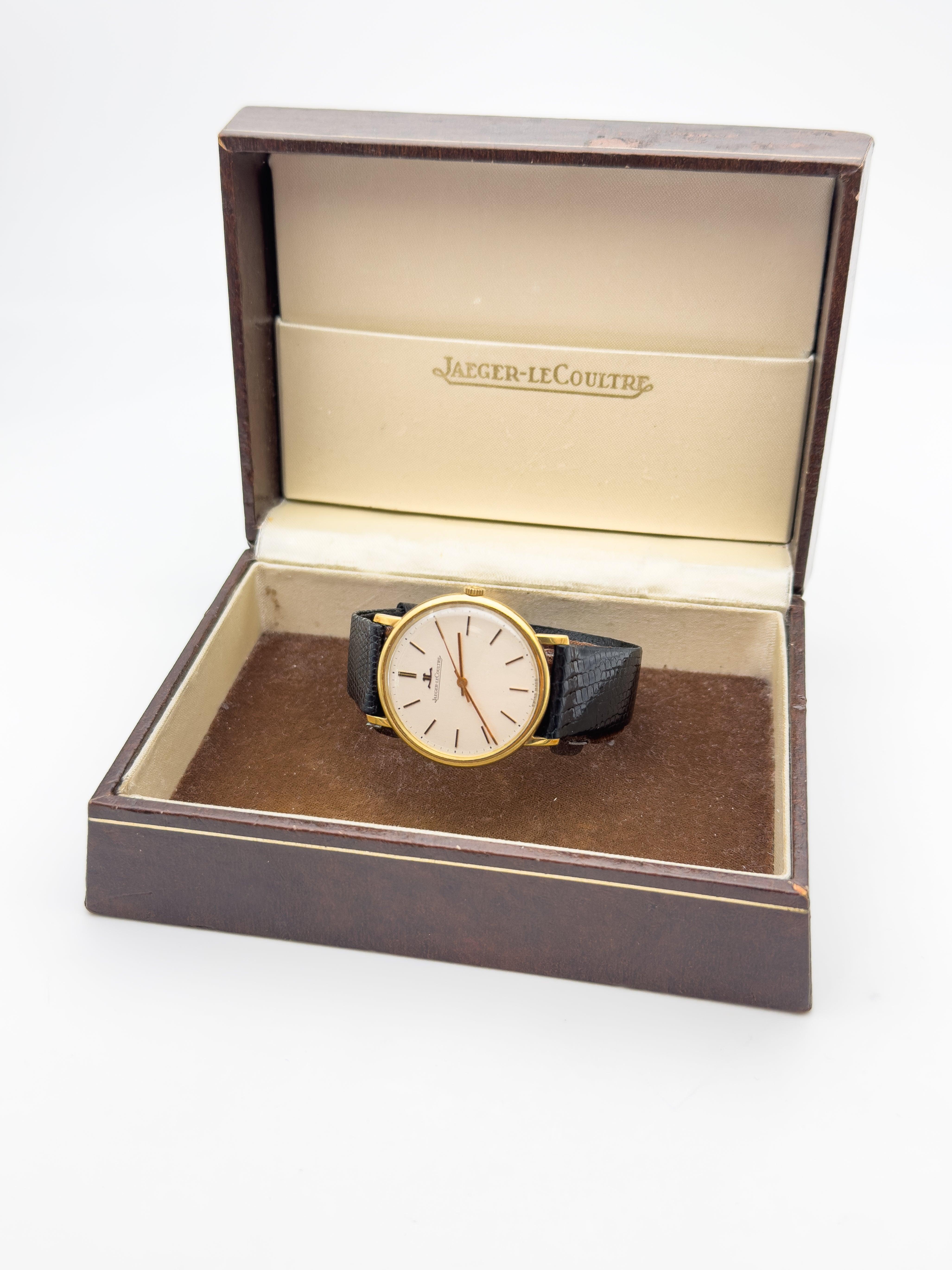 Jaeger-Lecoultre - 18K Gold Dress Watch - Box - 1960's - Atelier Victor