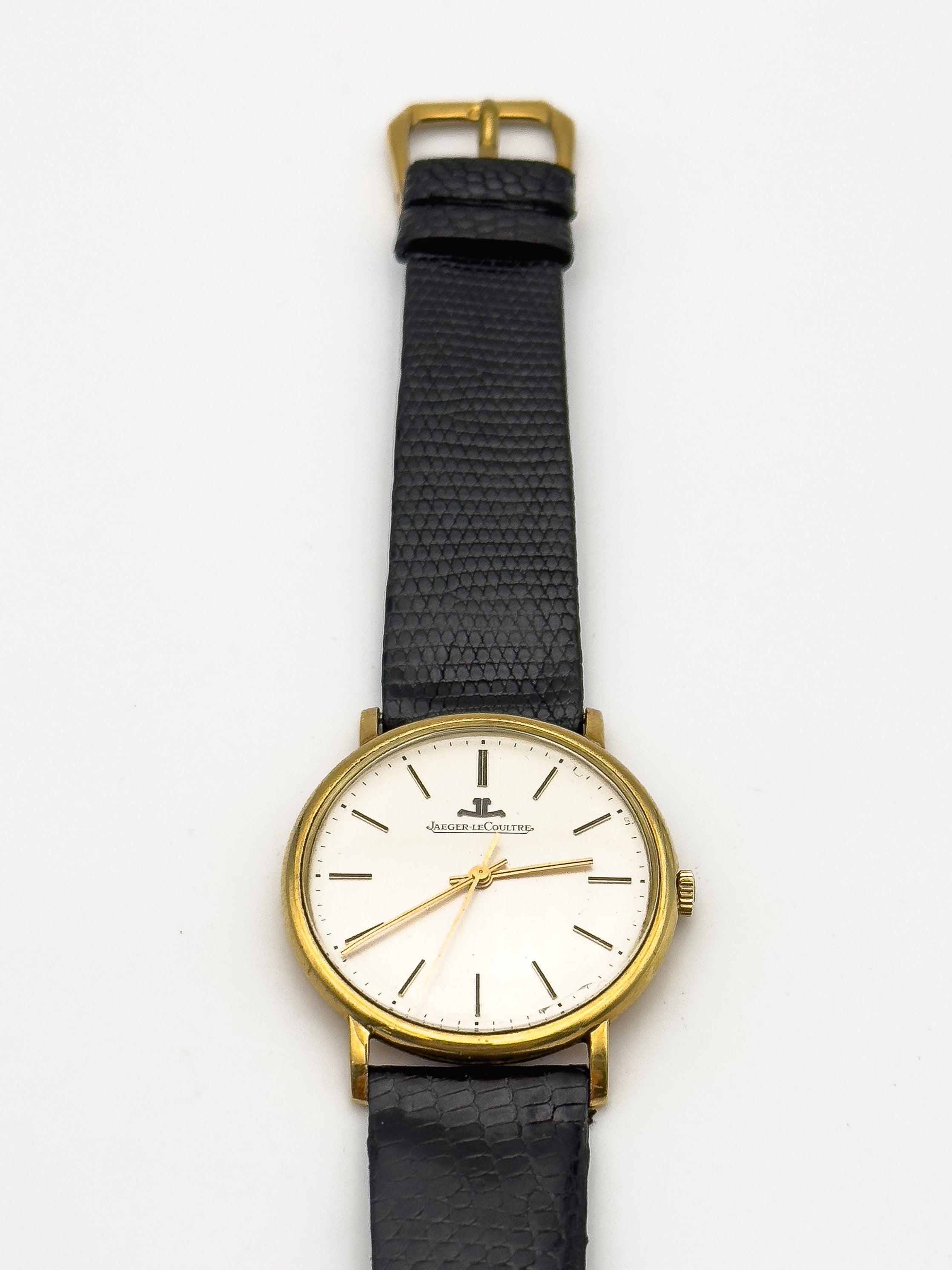 Jaeger-Lecoultre - 18K Gold Dress Watch - Box - 1960's - Atelier Victor