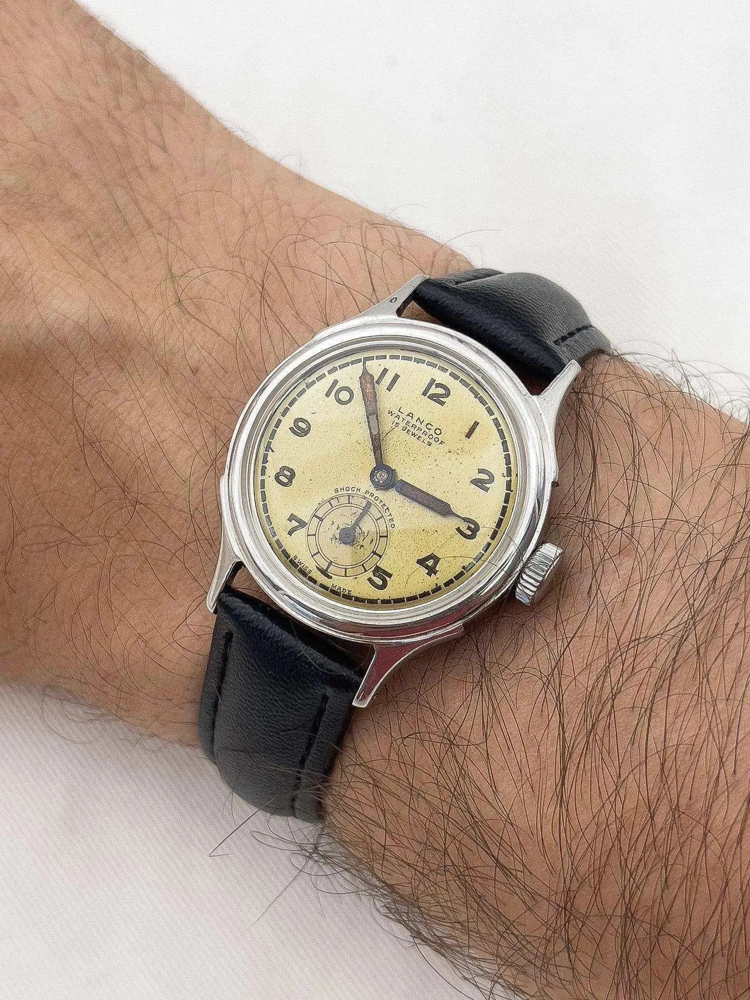 Lanco - World War II Cream Dial - 1940s - Atelier Victor