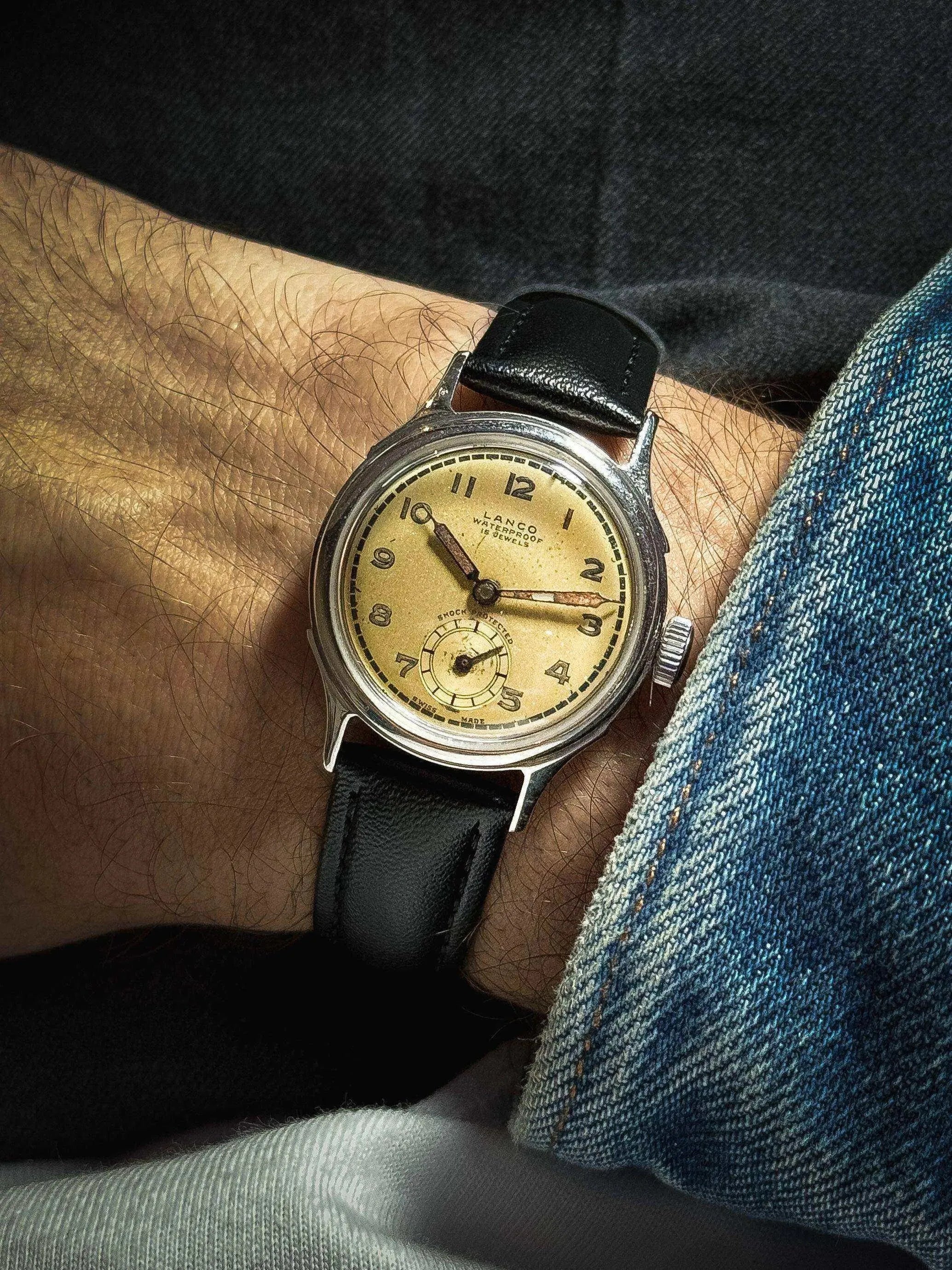 Lanco - World War II Cream Dial - 1940s - Atelier Victor