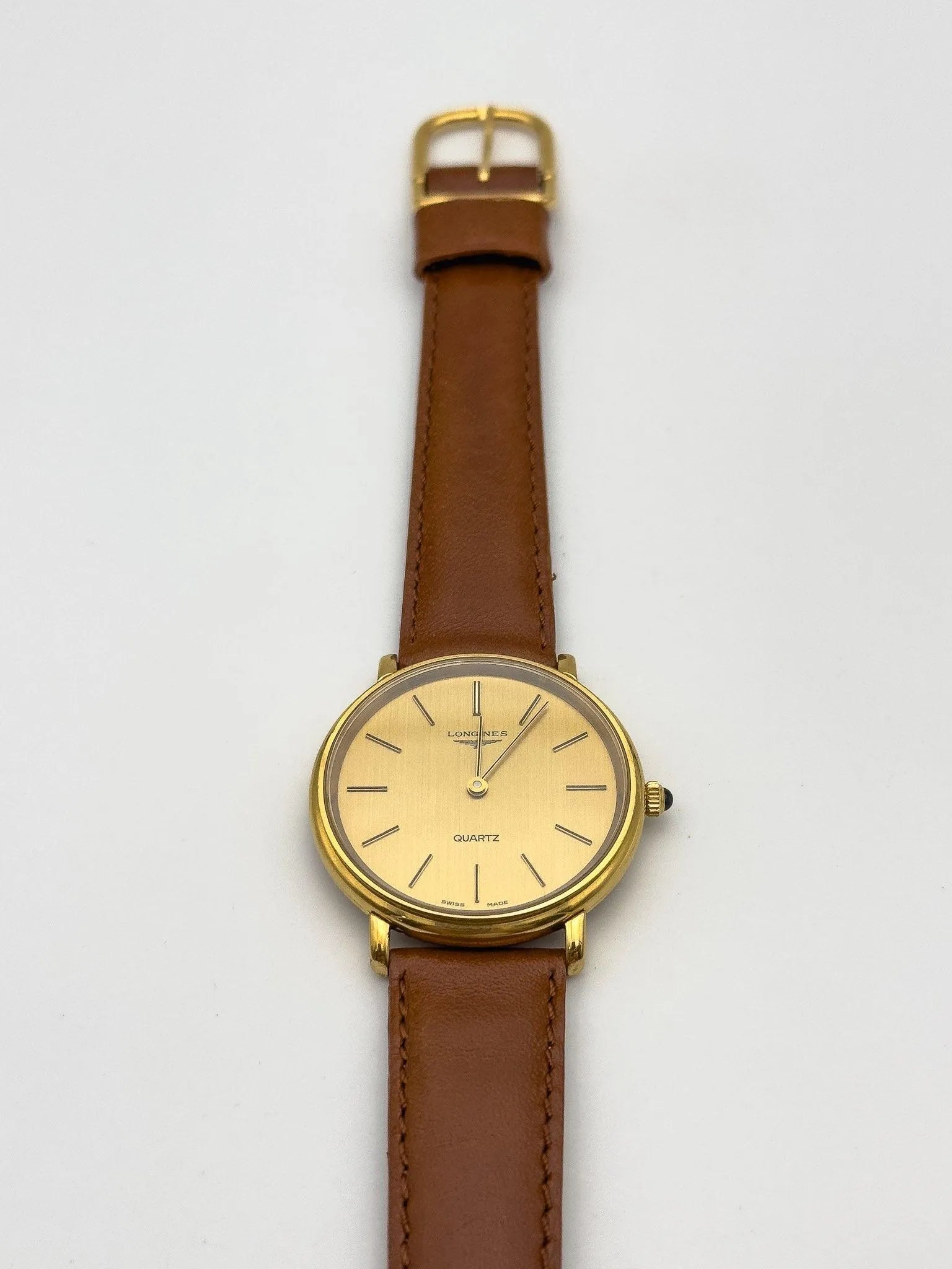 Longines - Gold Circle Blue Cabochon - 1970s - Atelier Victor