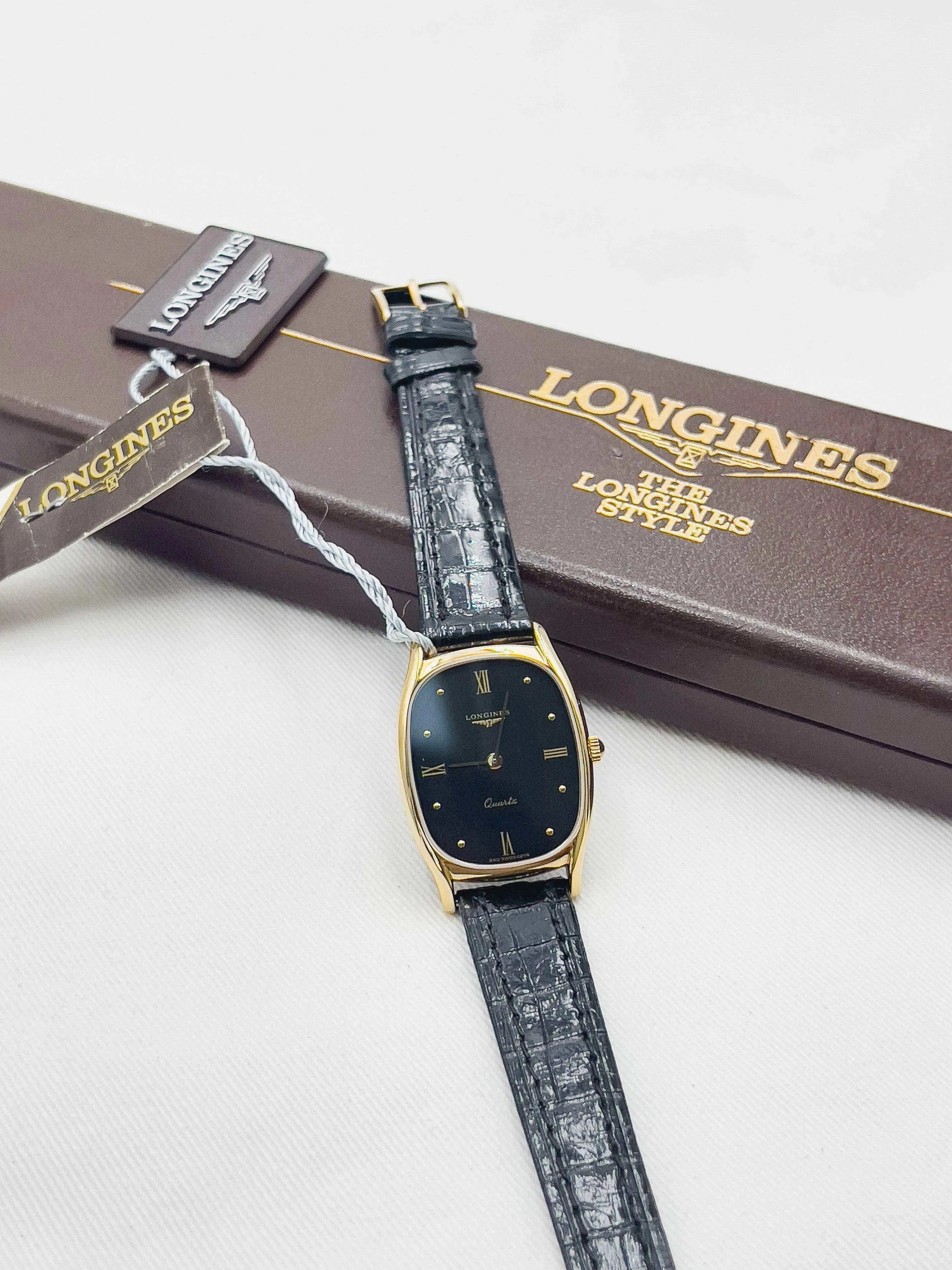 Longines - Onyx Dress Watch NOS w/ box - 1985 - Atelier Victor