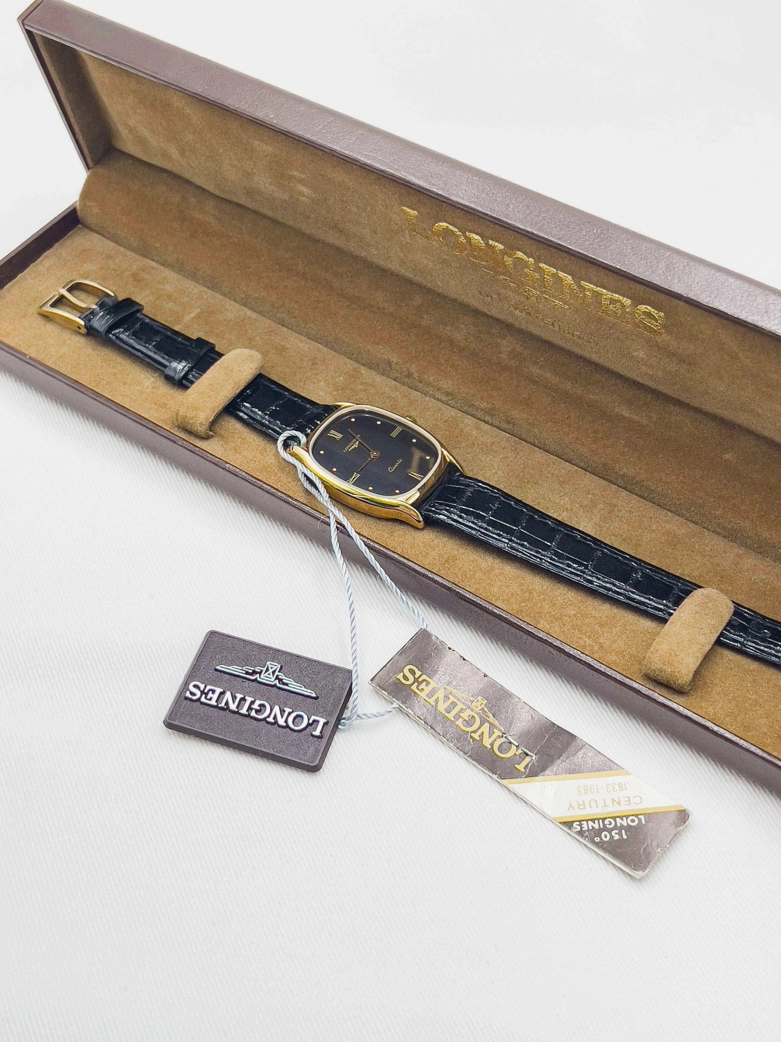 Longines - Onyx Dress Watch NOS w/ box - 1985 - Atelier Victor