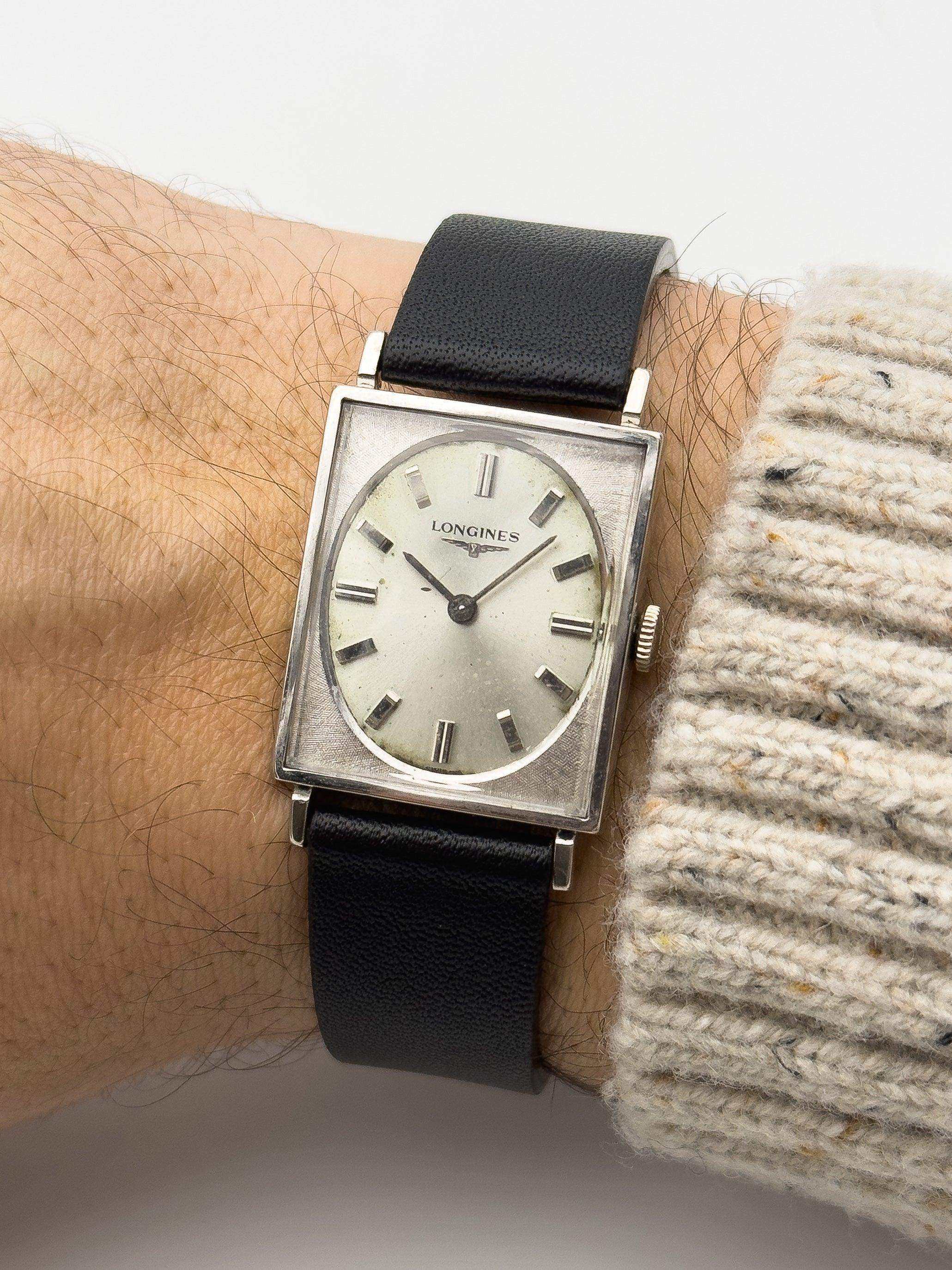 Longines - Tank 10k White Gold Filled Dial - 1974 - Atelier Victor