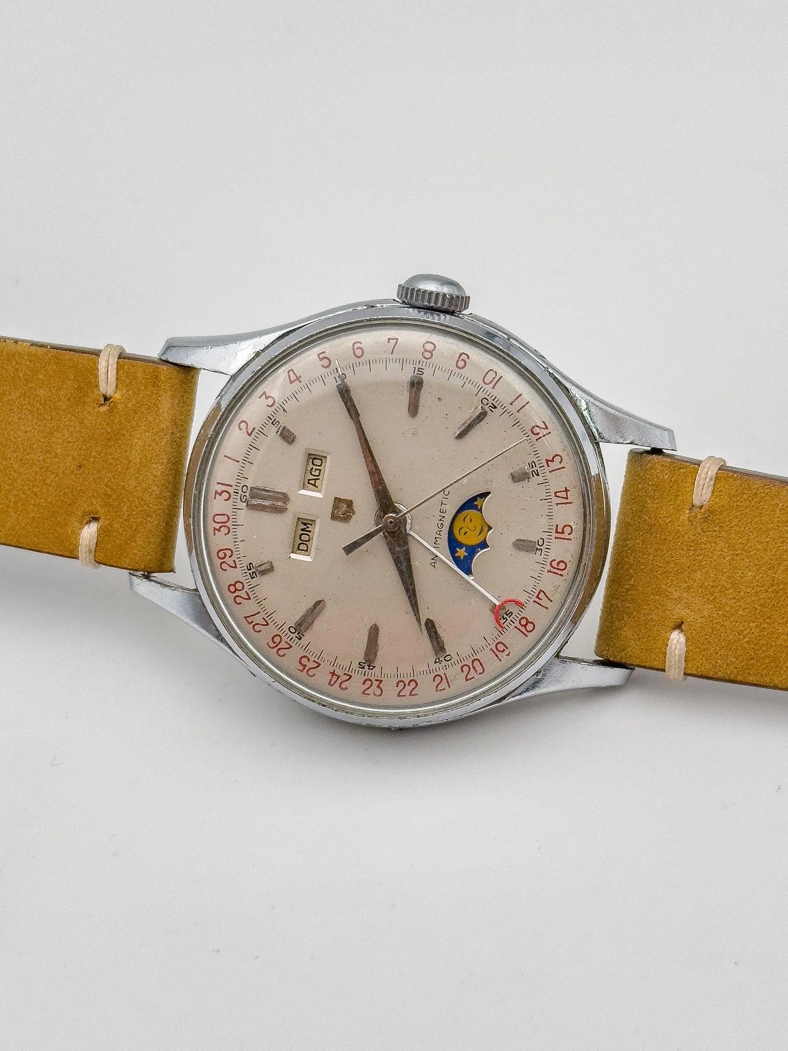 Nobellux - Valjoux 90 Moonphase Triple Calendar - 1950s - Atelier Victor