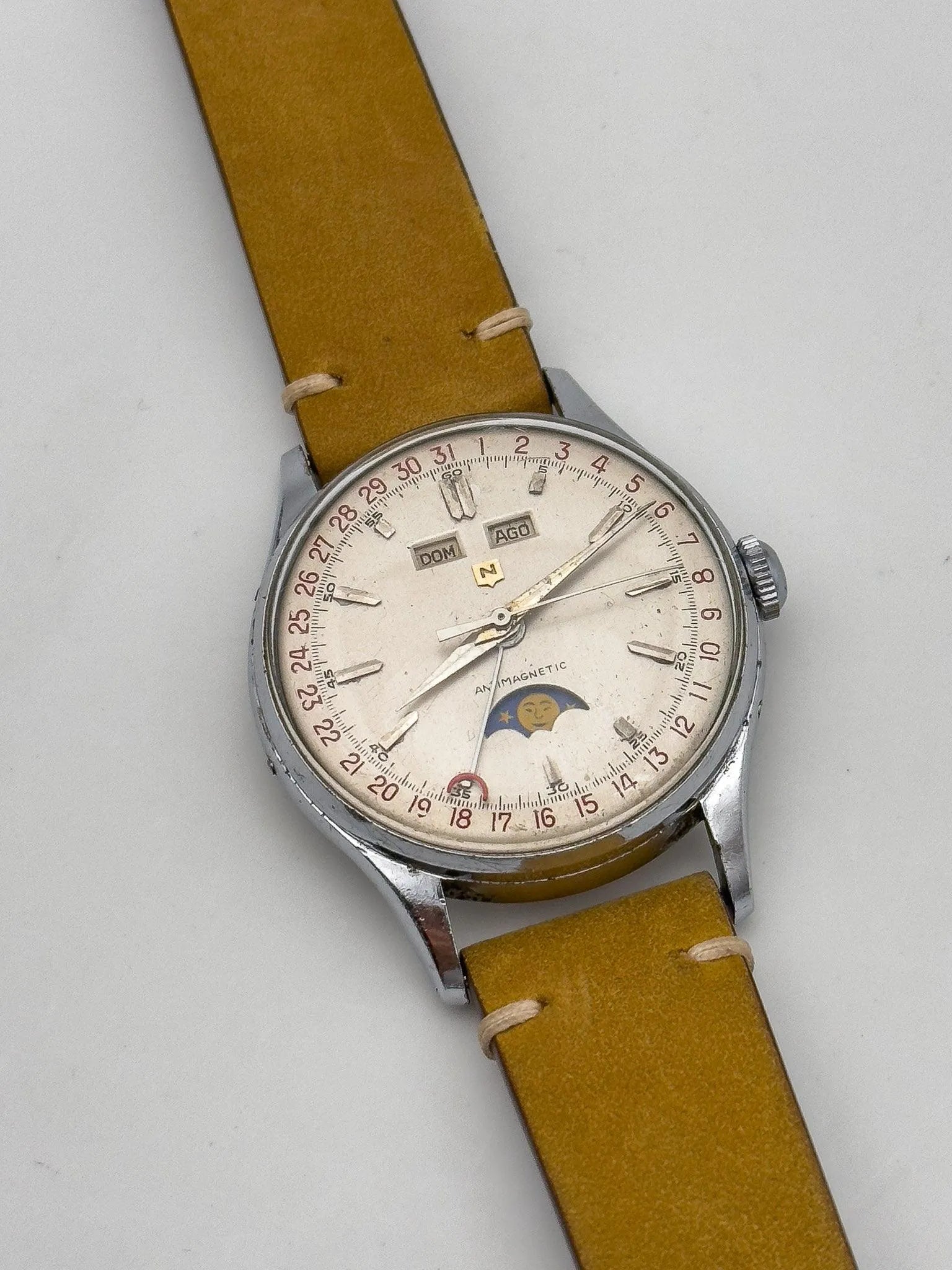 Nobellux - Valjoux 90 Moonphase Triple Calendar - 1950s - Atelier Victor