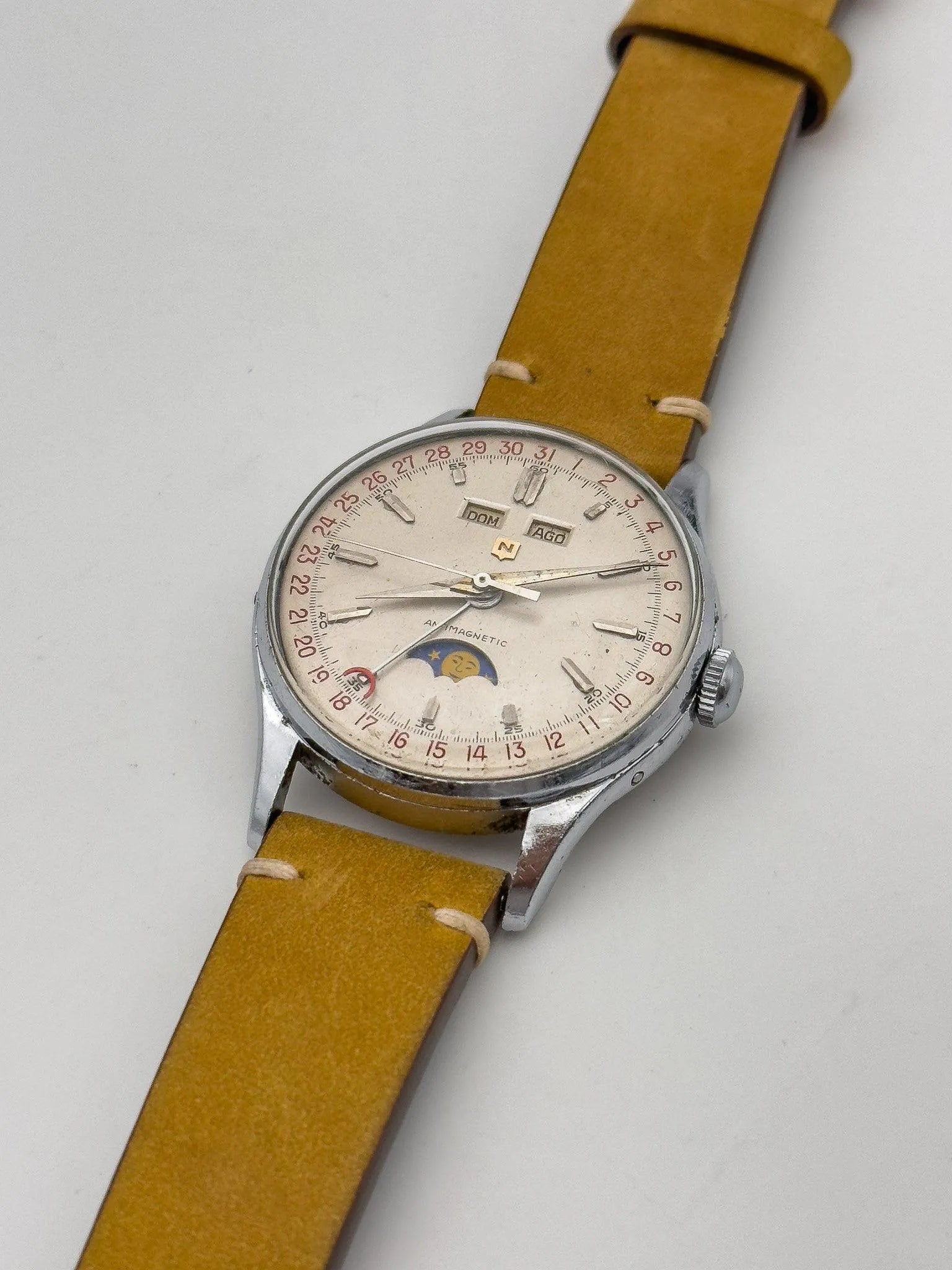 Nobellux - Valjoux 90 Moonphase Triple Calendar - 1950s - Atelier Victor