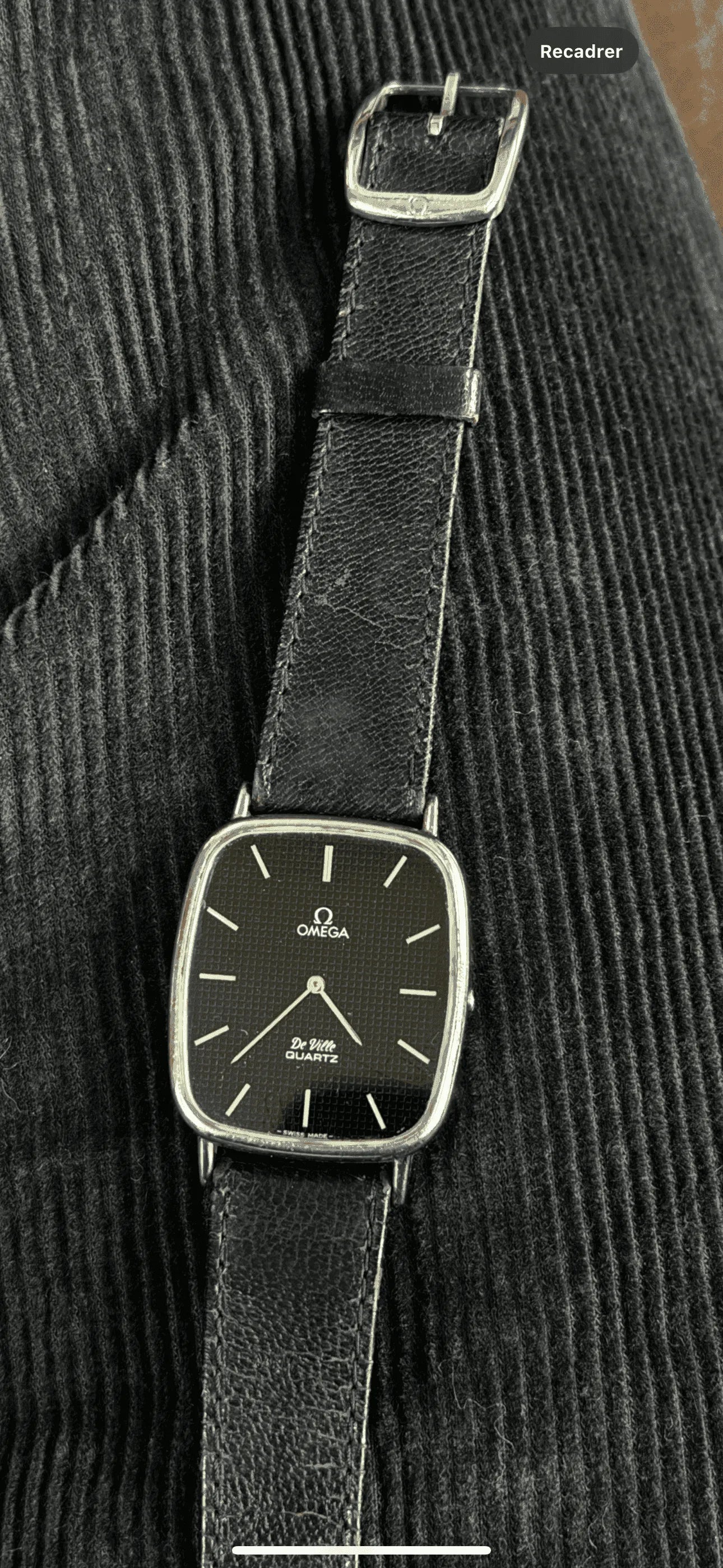 Omega - Black Dial Rectangle - 1970’s - Atelier Victor