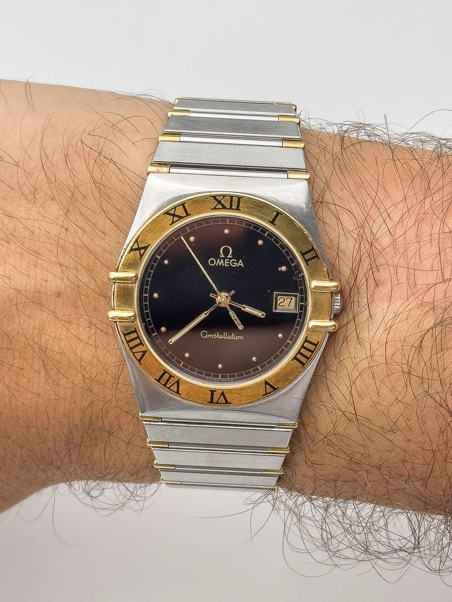 Omega - Constellation Gold & Steel Black - 1989 - Atelier Victor