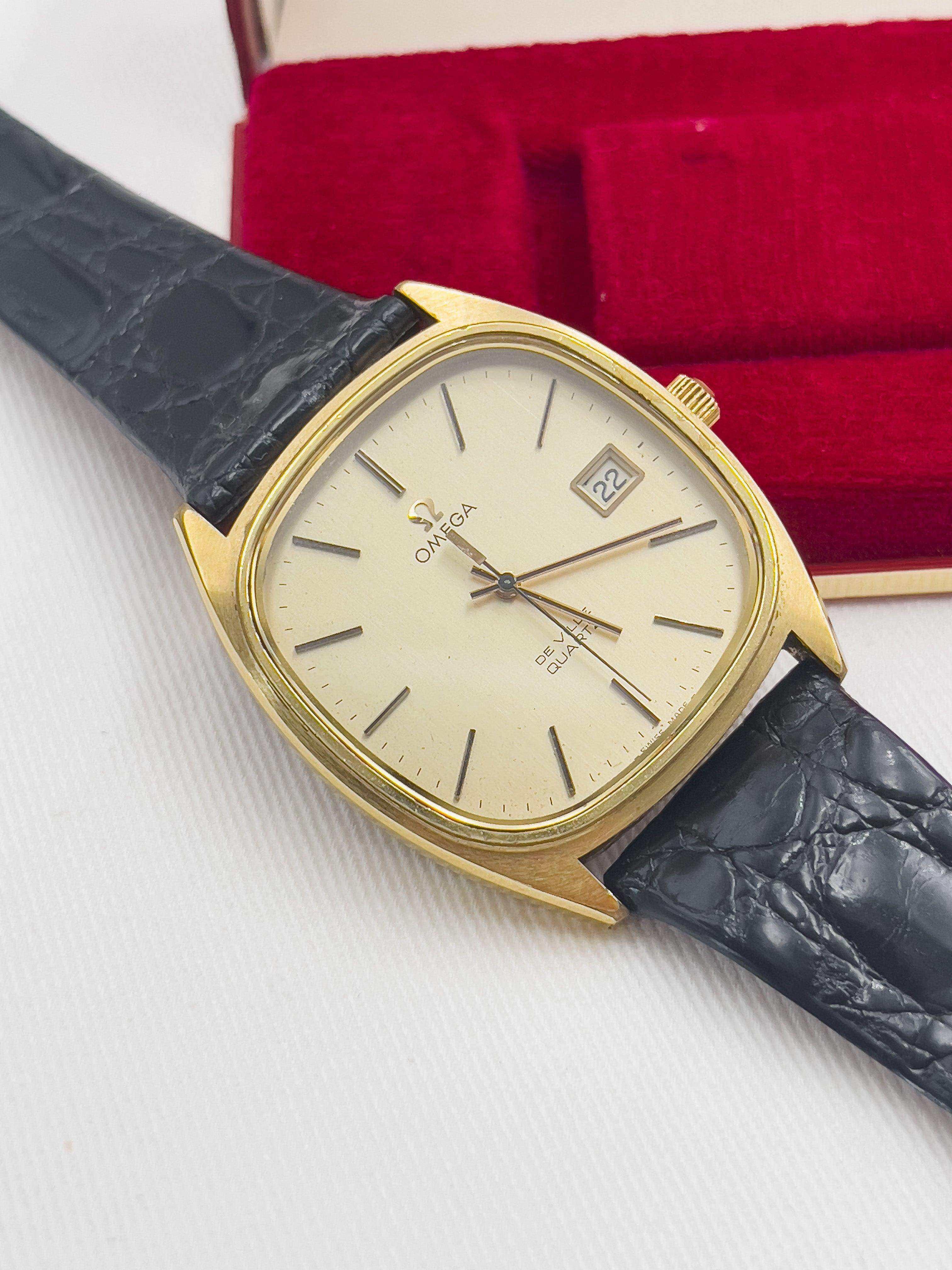 Omega - De Ville Gold w/ box - 1976 - Atelier Victor