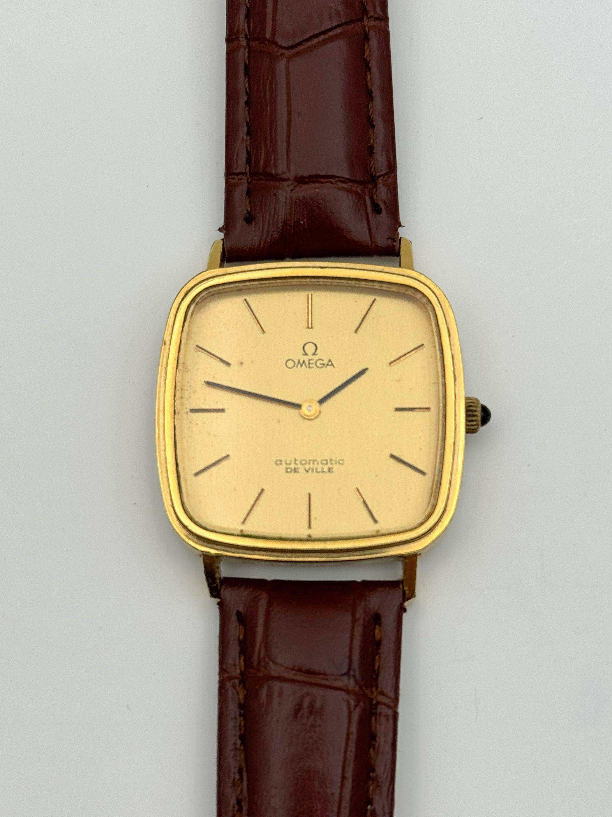 Omega - De Ville Square Gold Cabochon - 1973 - Atelier Victor