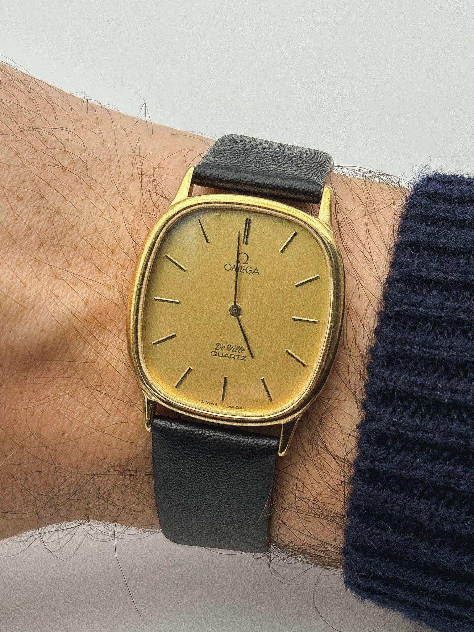 Omega - De Ville Tonneau Arrondi Gold - 1980’s - Atelier Victor