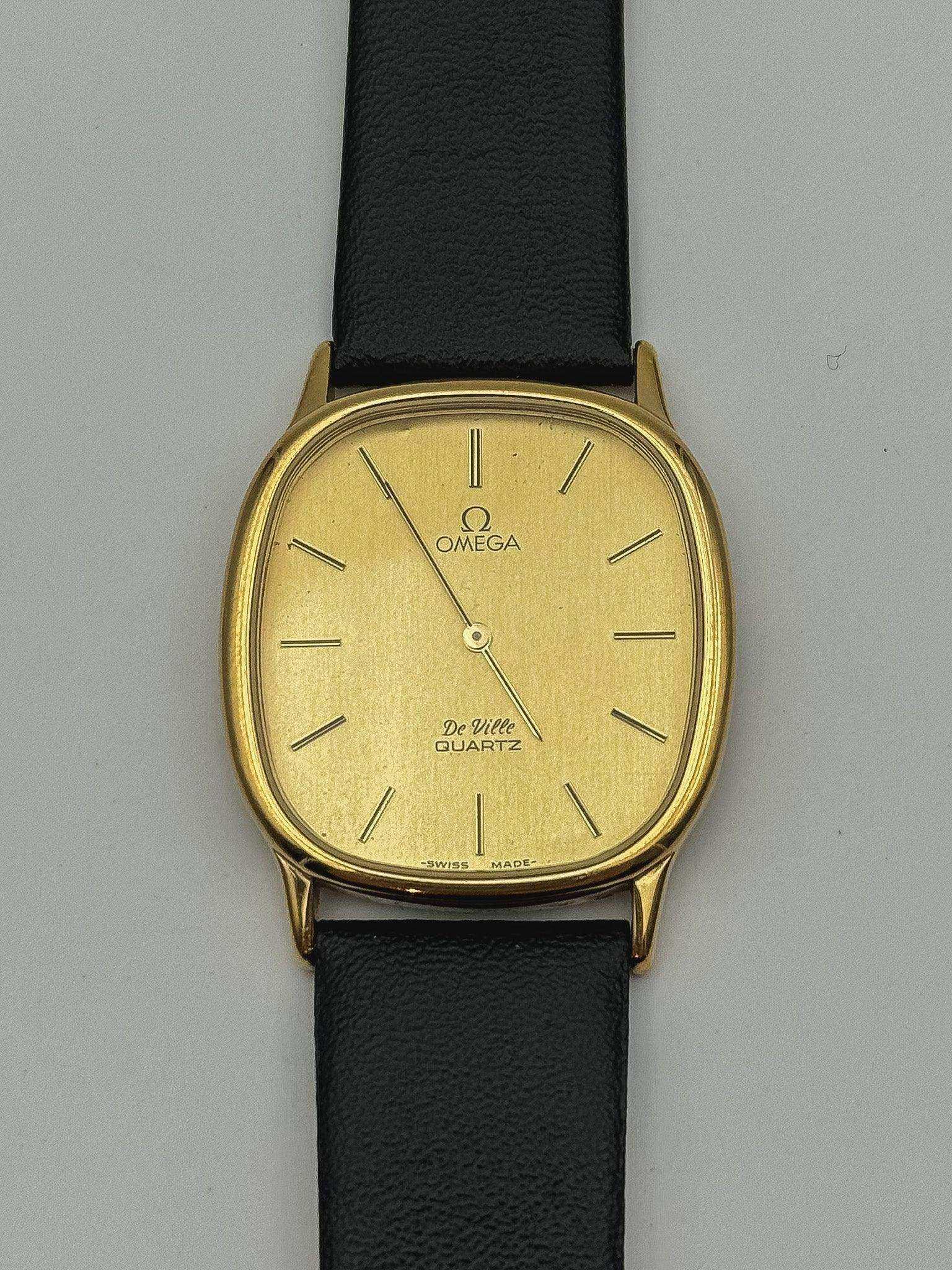 Omega - De Ville Tonneau Arrondi Gold - 1980’s - Atelier Victor