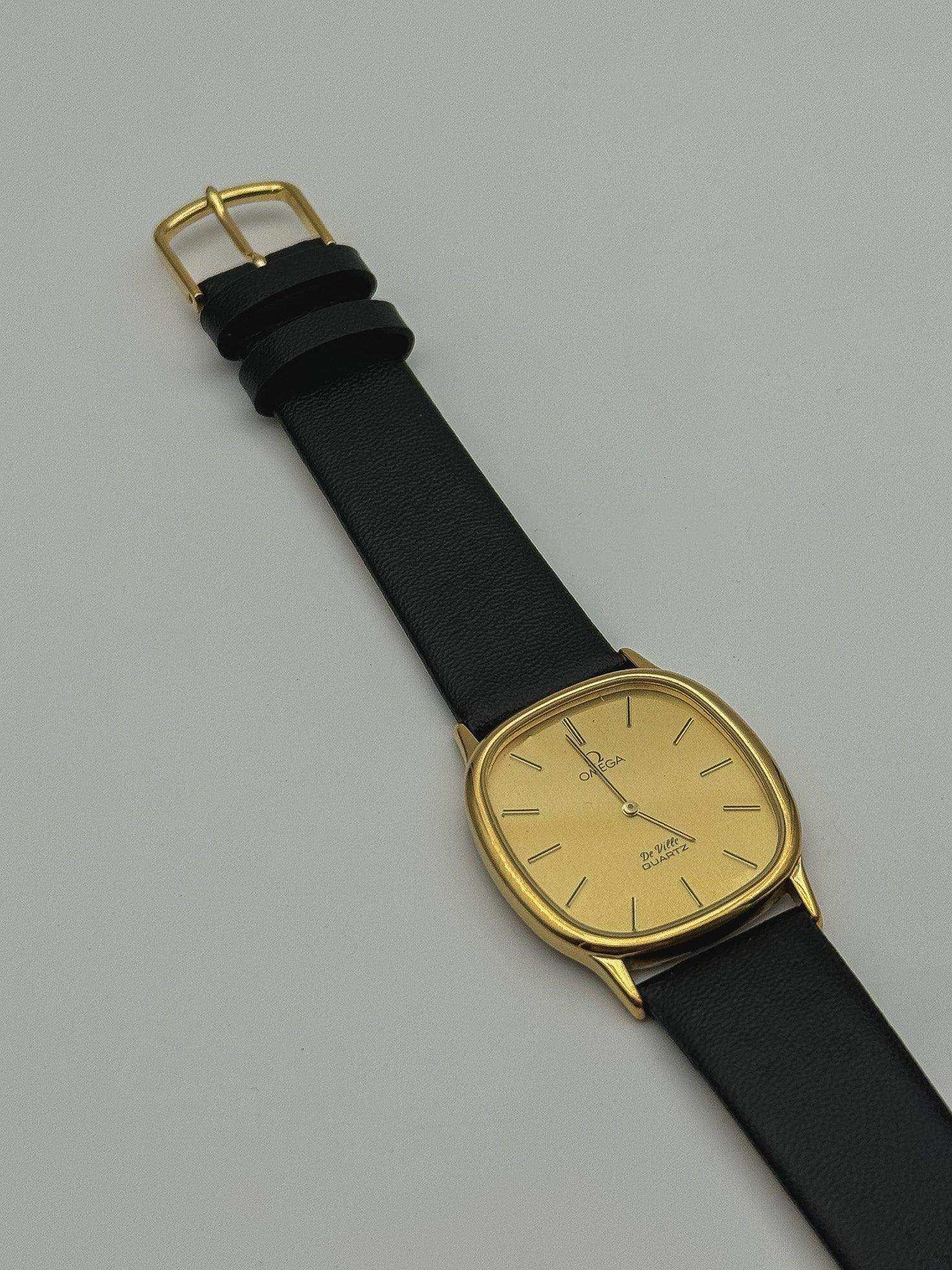 Omega - De Ville Tonneau Arrondi Gold - 1980’s - Atelier Victor