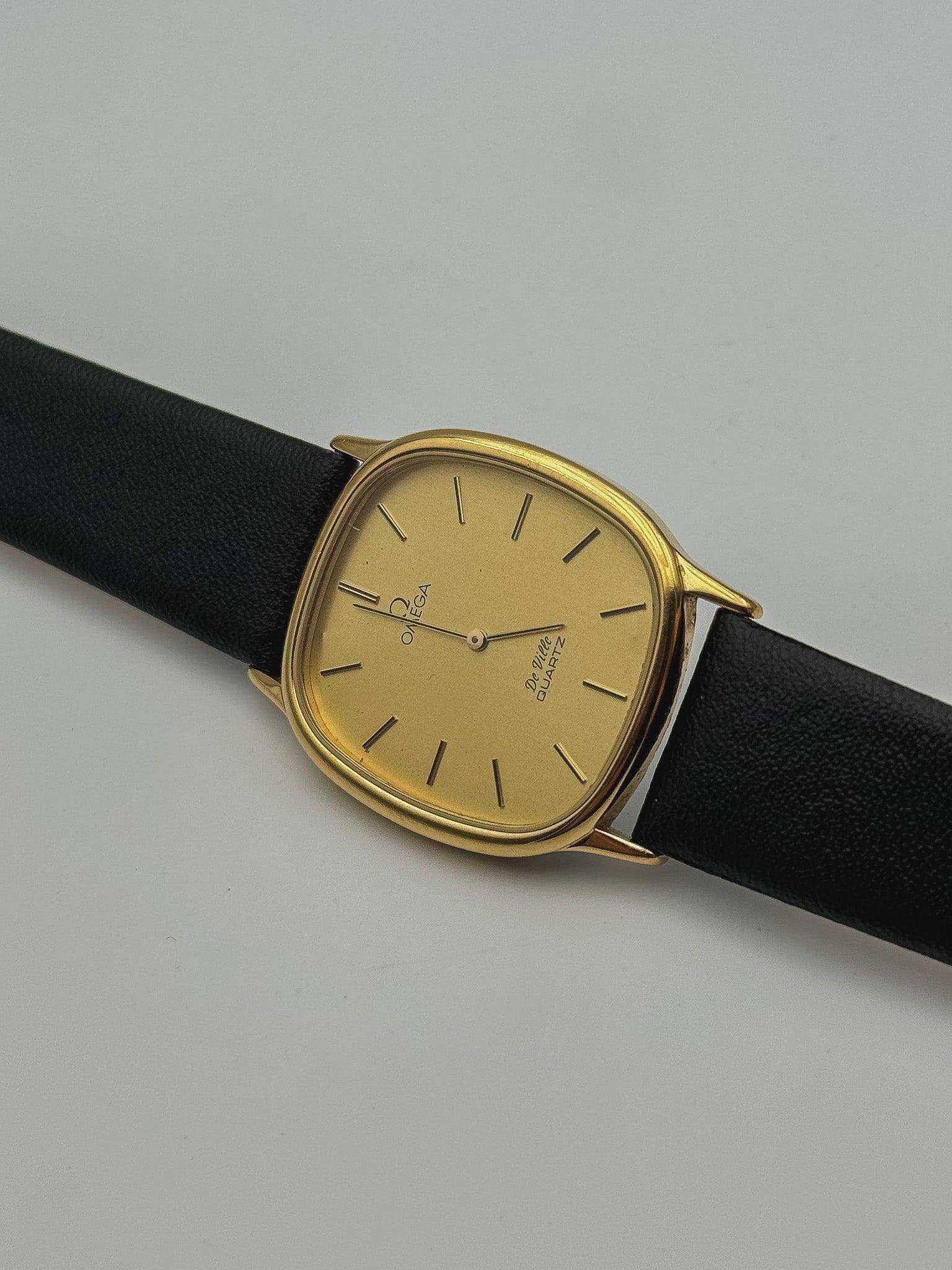 Omega - De Ville Tonneau Arrondi Gold - 1980’s - Atelier Victor