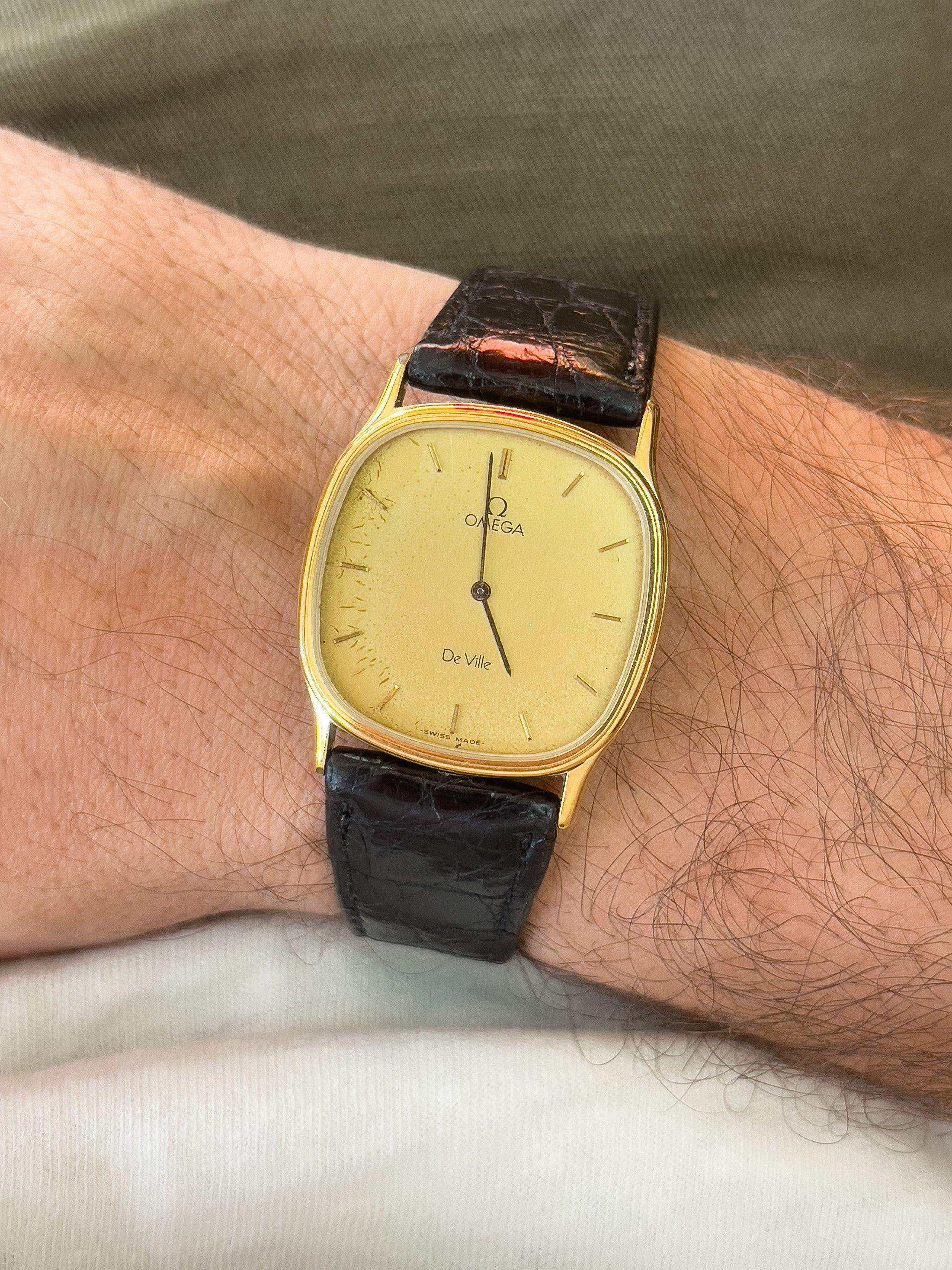 Omega - De Ville Tonneau Gold Patiné - 1970's - Atelier Victor