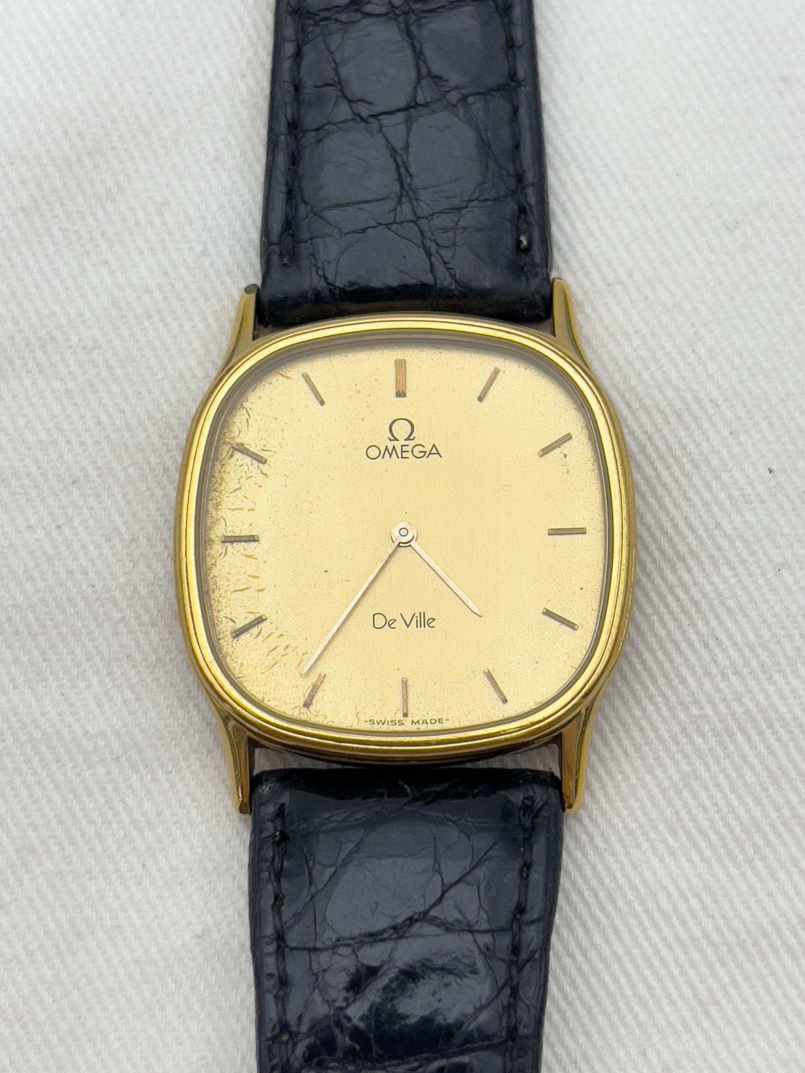 Omega - De Ville Tonneau Gold Patiné - 1970's - Atelier Victor