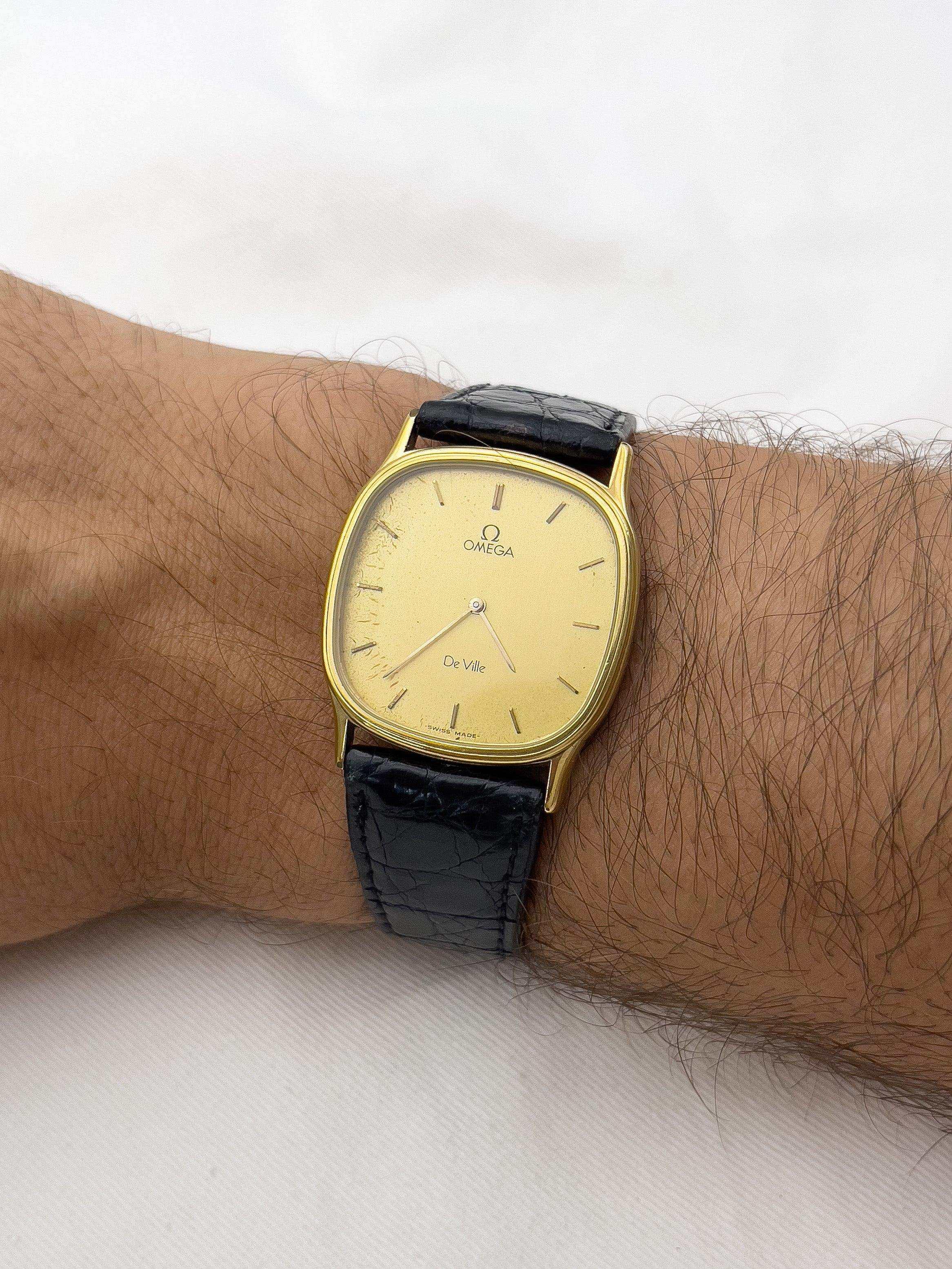 Omega - De Ville Tonneau Gold Patiné - 1970's - Atelier Victor