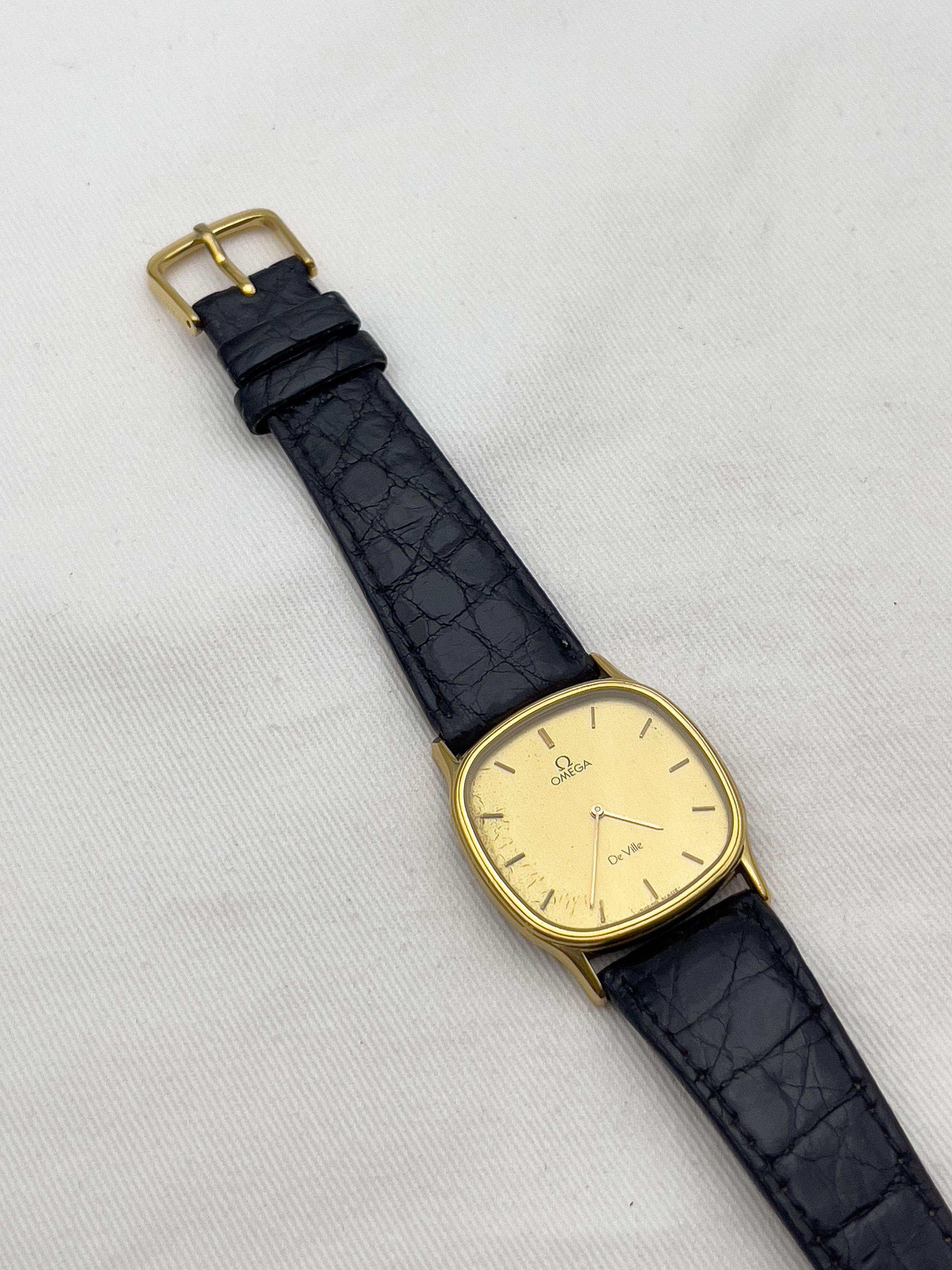 Omega - De Ville Tonneau Gold Patiné - 1970's - Atelier Victor