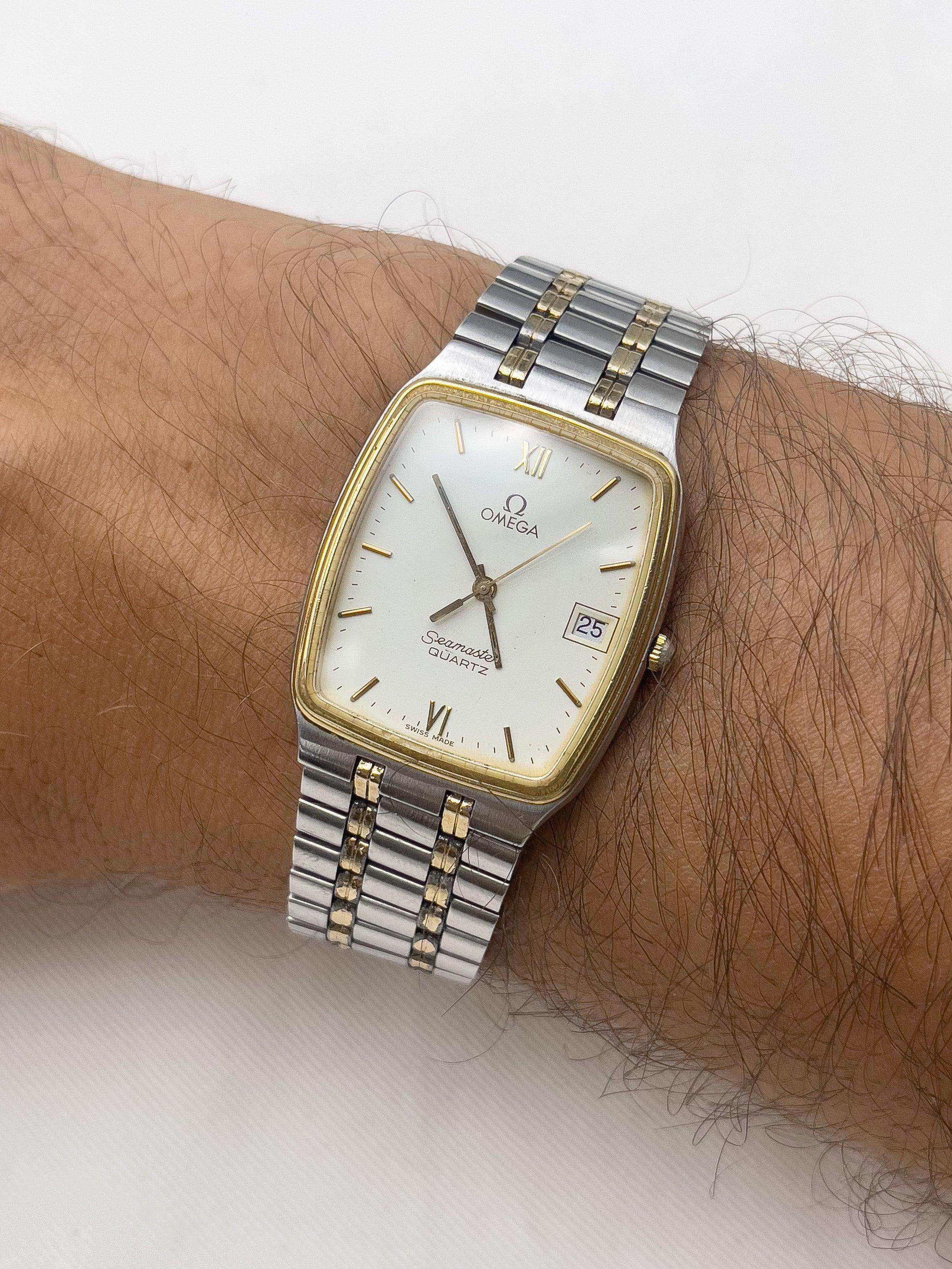 Omega - Seamaster Two Tones w/ box+manual - 1982 - Atelier Victor