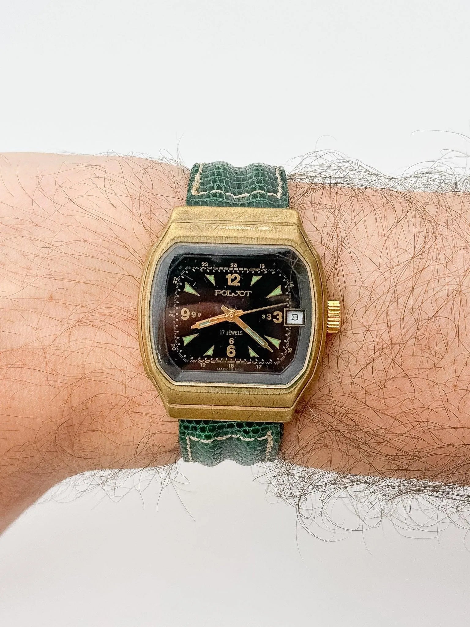 Poljot - Black And Green Dial - 1970s - Atelier Victor