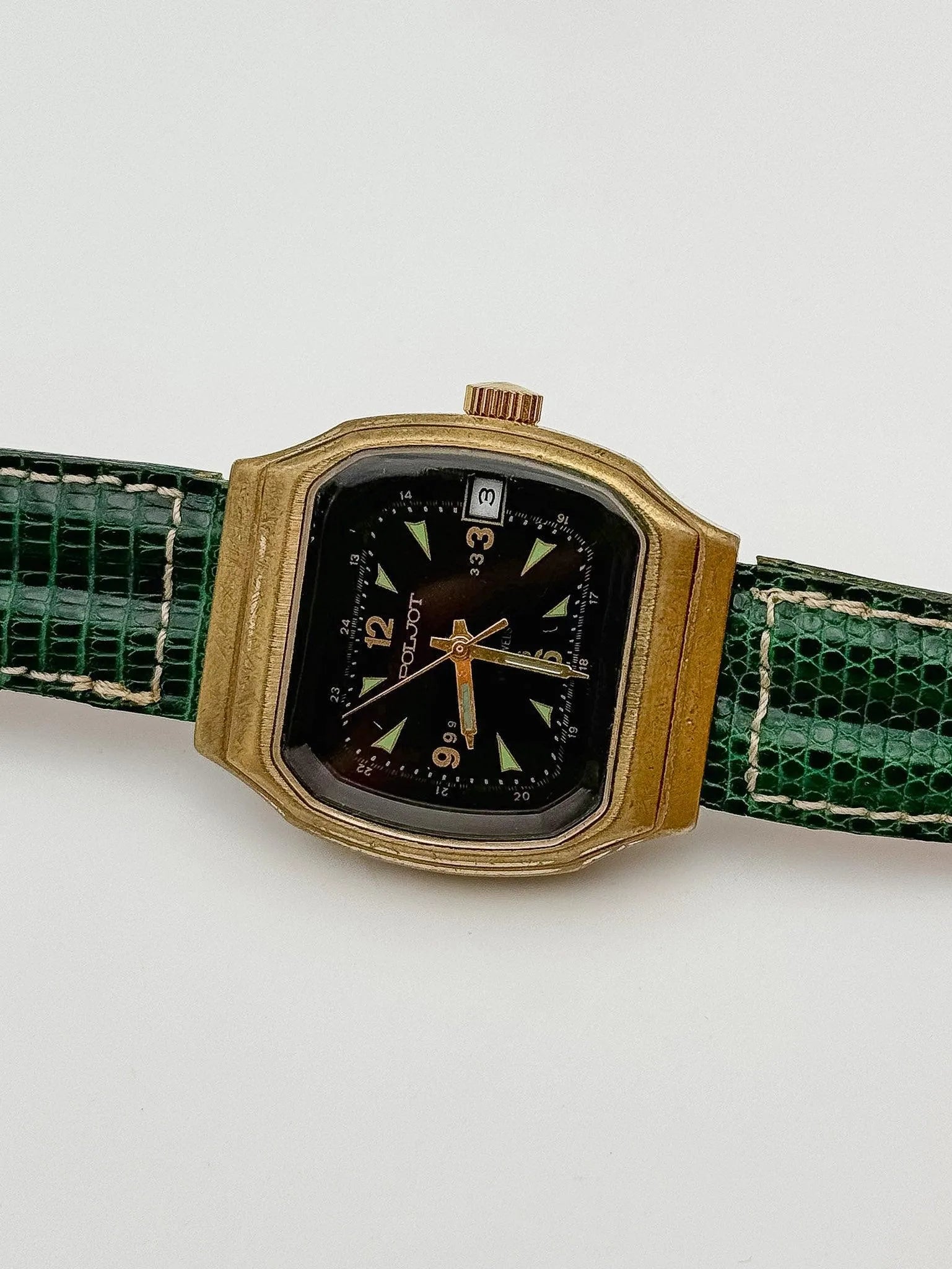 Poljot - Black And Green Dial - 1970s - Atelier Victor