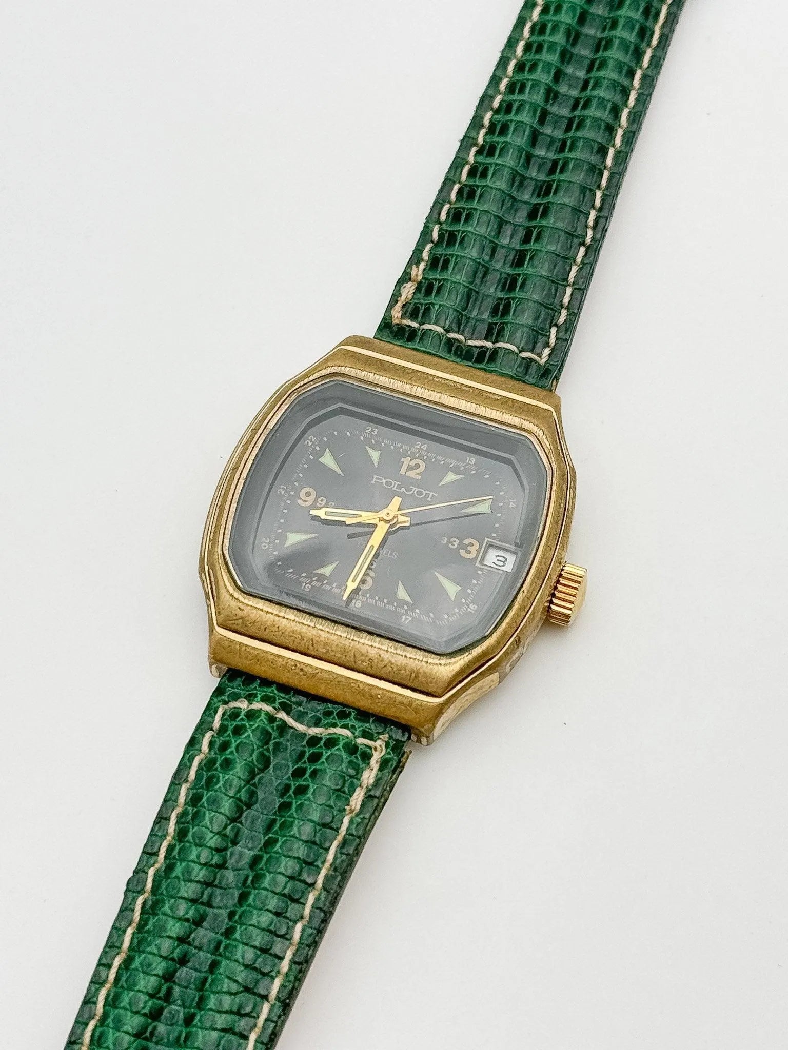 Poljot - Black And Green Dial - 1970s - Atelier Victor