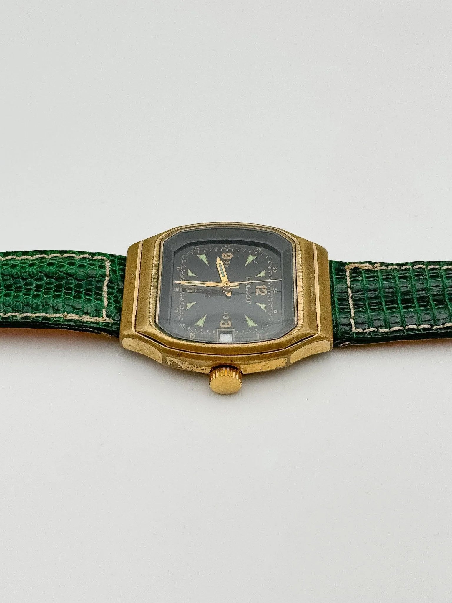 Poljot - Black And Green Dial - 1970s - Atelier Victor