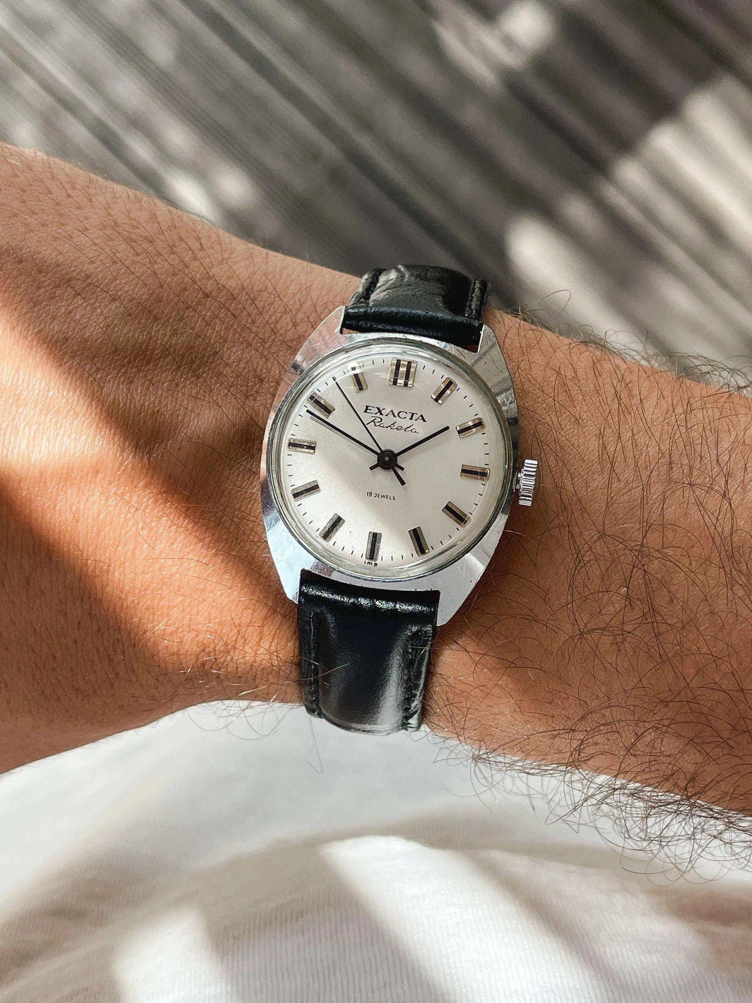 Raketa - Exacta White Dial - 1970s - Atelier Victor