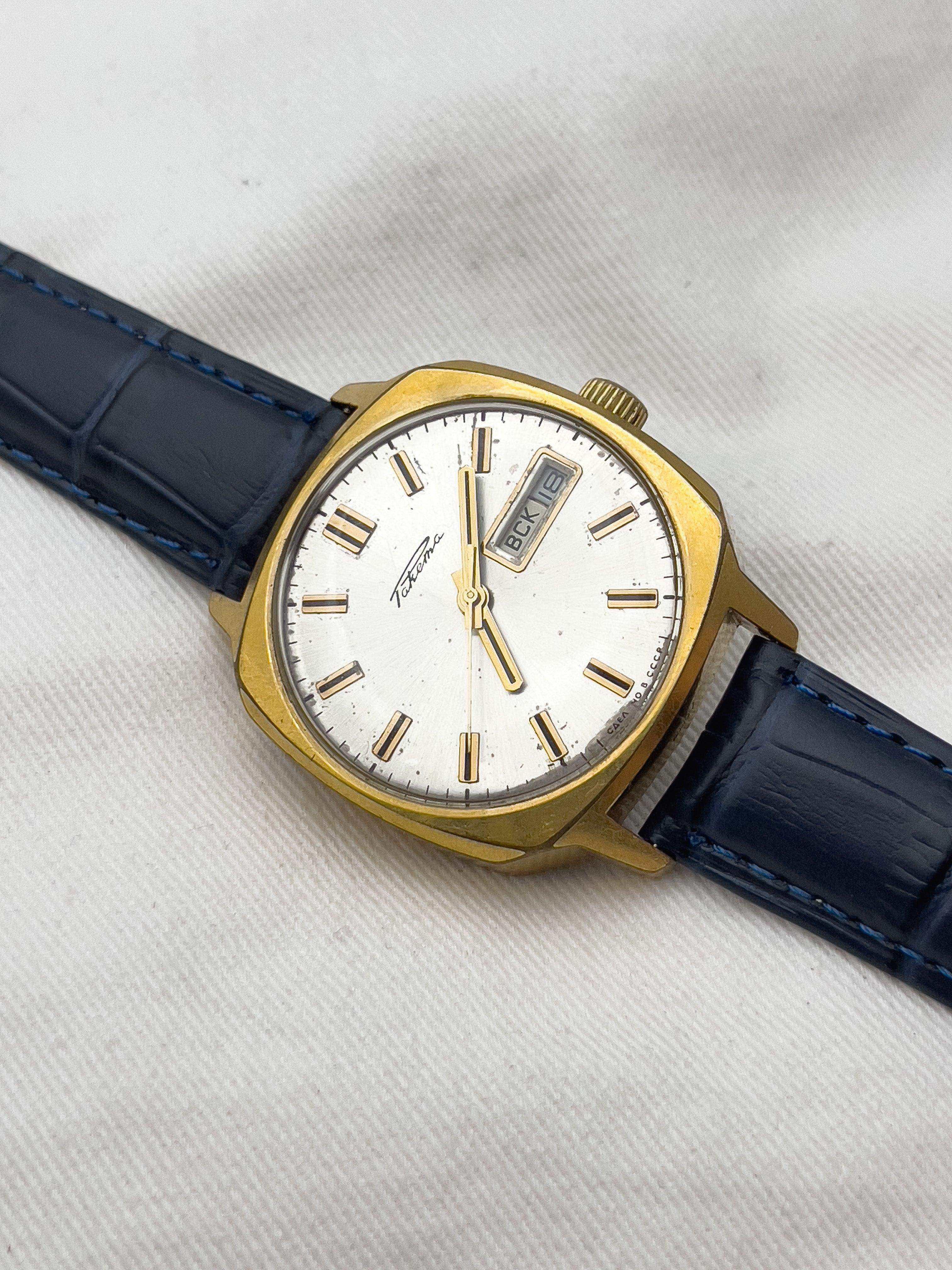 Raketa - Square Gold Daydate - 1970’s - Atelier Victor