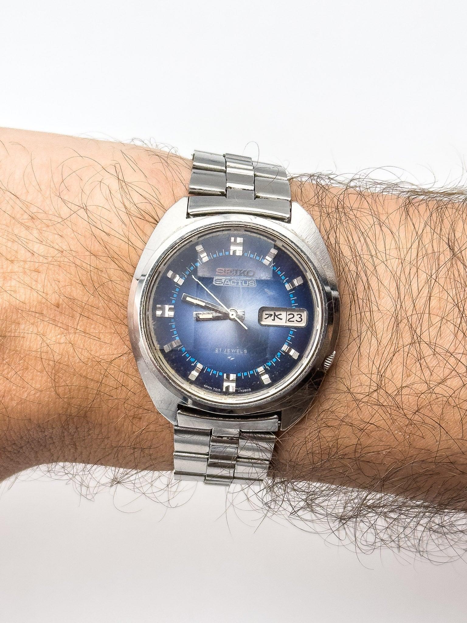 Seiko 5 Actus - Blue Facette Kanji - 1972 - Atelier Victor