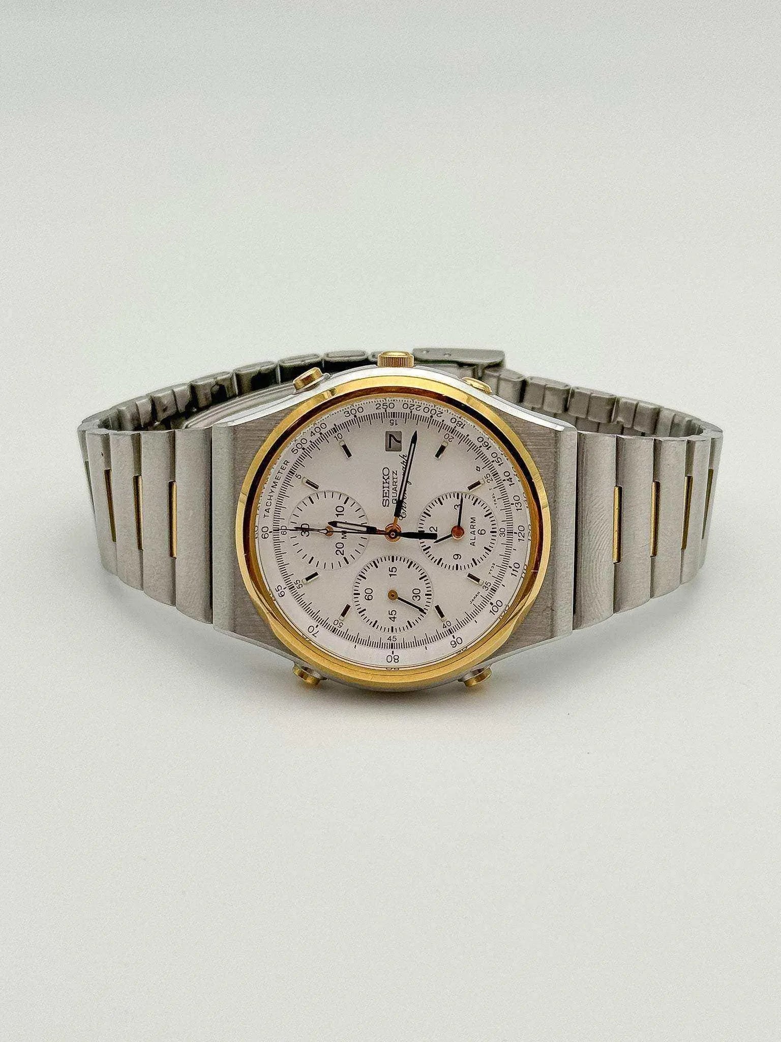 Seiko - Chronograph Alarm Gold & Steel - 1991 - Atelier Victor