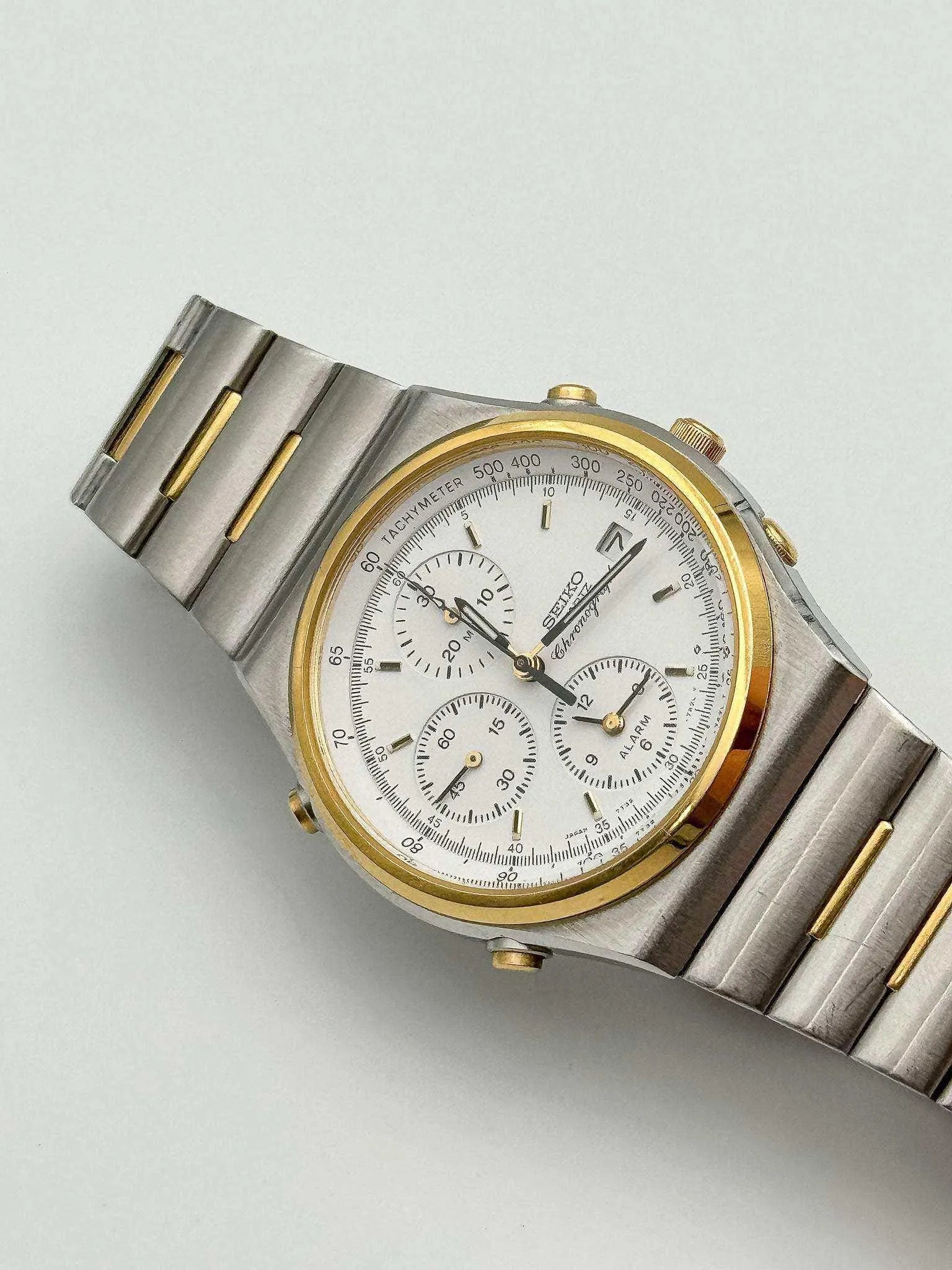 Seiko - Chronograph Alarm Gold & Steel - 1991 - Atelier Victor