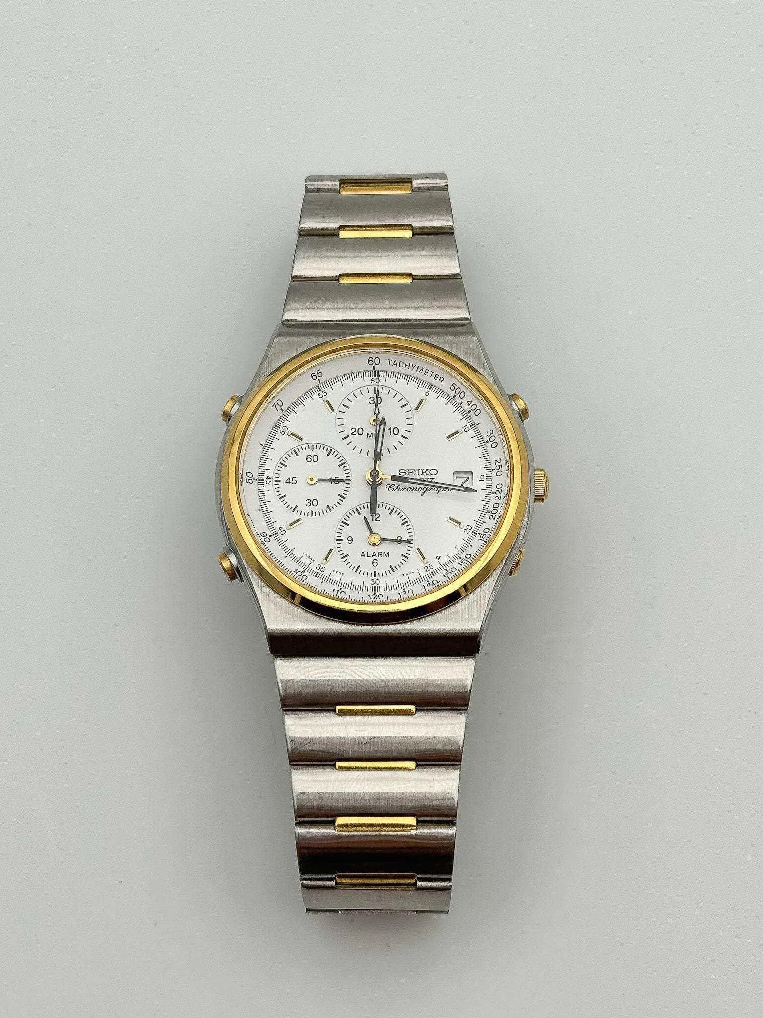 Seiko - Chronograph Alarm Gold & Steel - 1991 - Atelier Victor