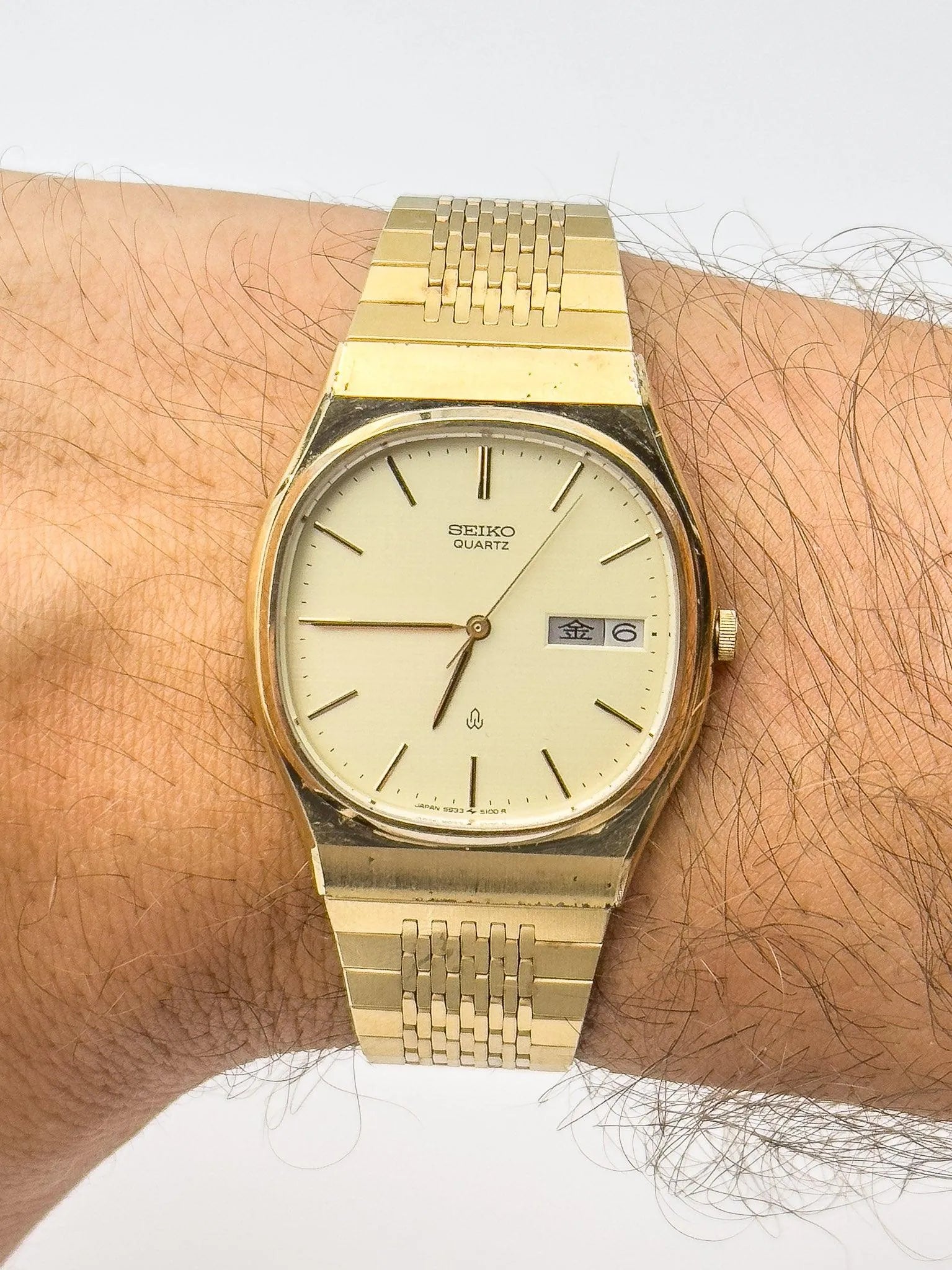 Seiko - Linen Dial Gold - 1981 - Atelier Victor