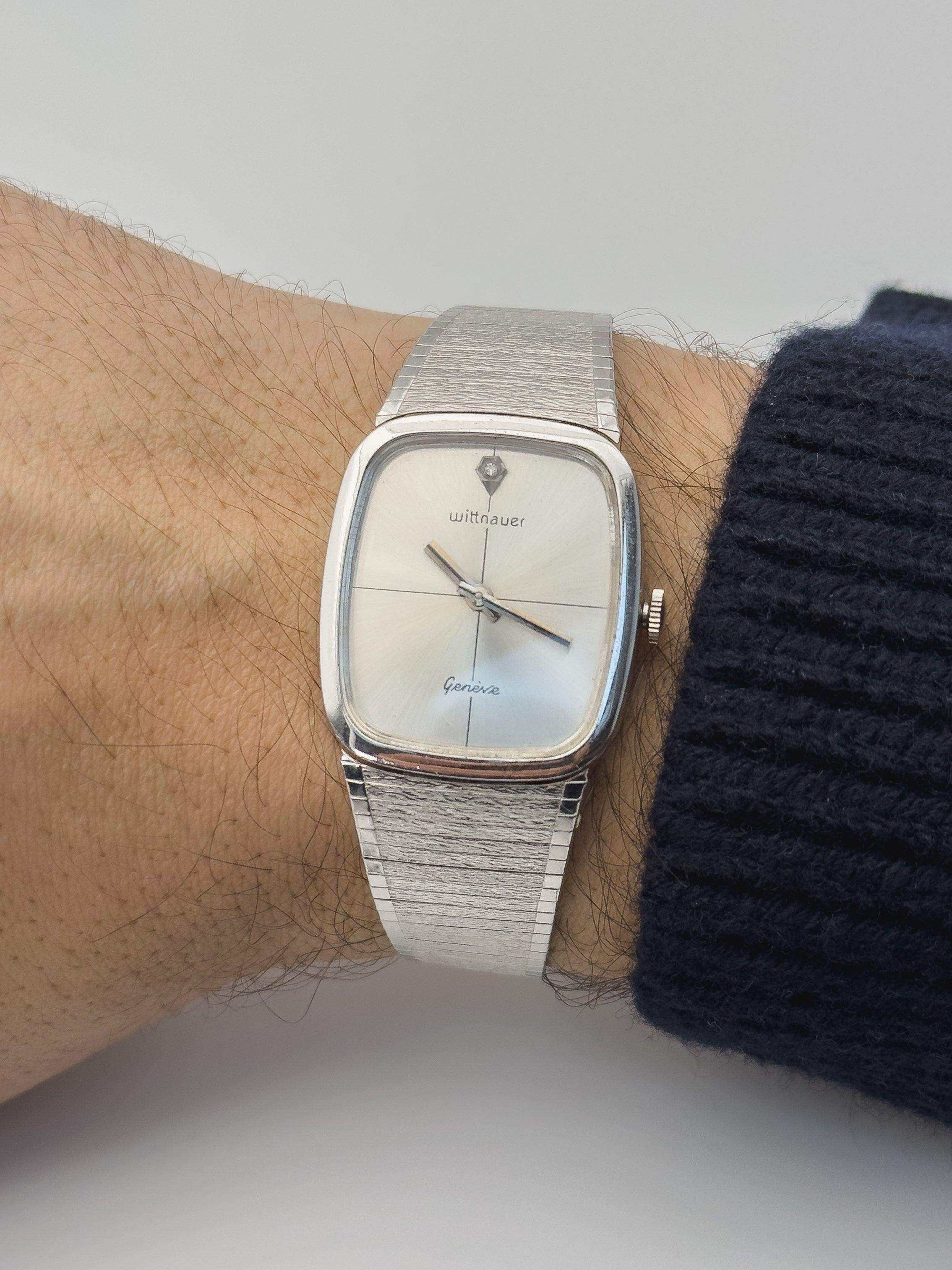 Wittnauer by Longines - Classy White Gold Plated - 1970's - Atelier Victor