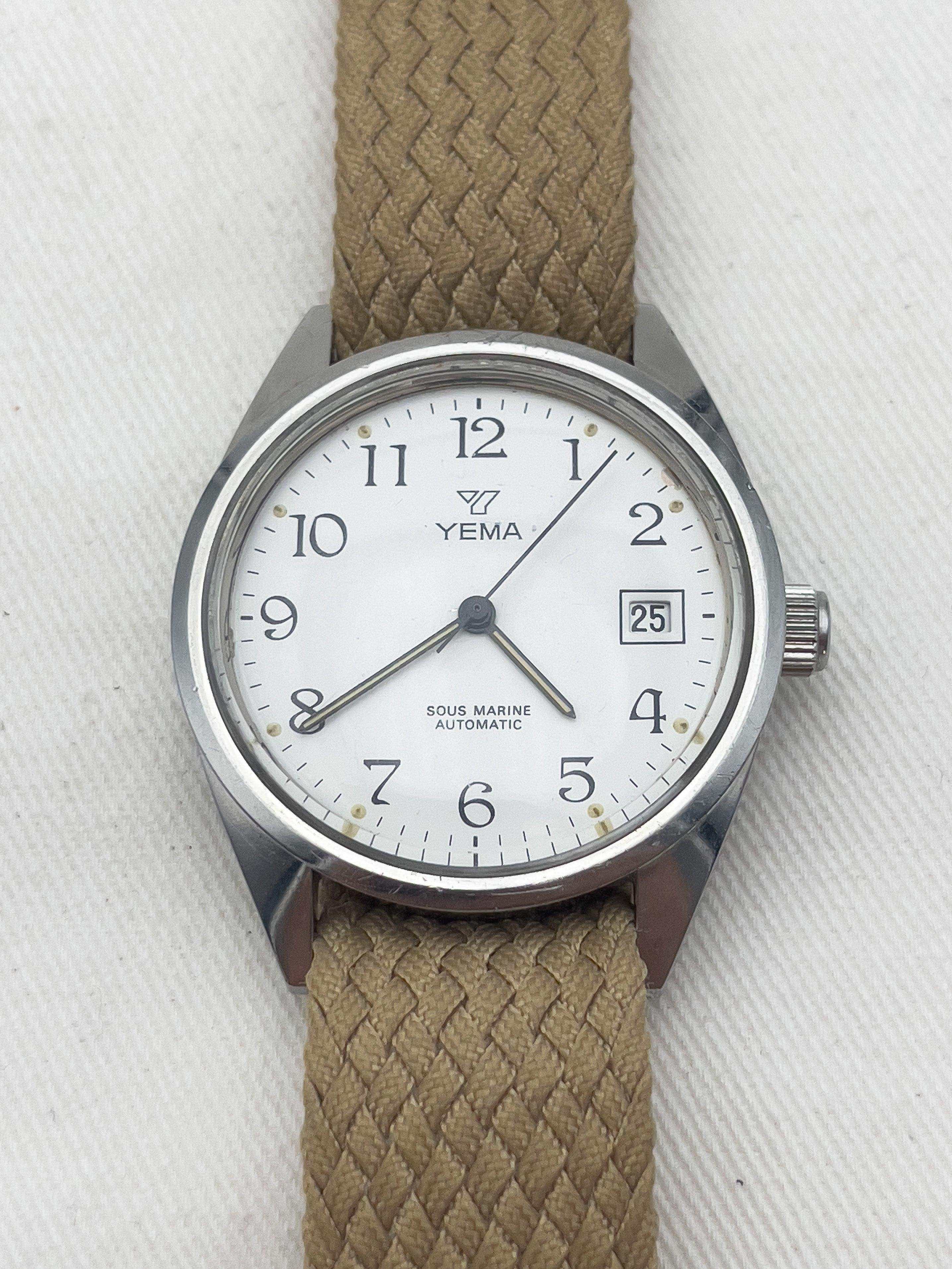 Yema - Sous Marine White Dial Date - 1980’s - Atelier Victor